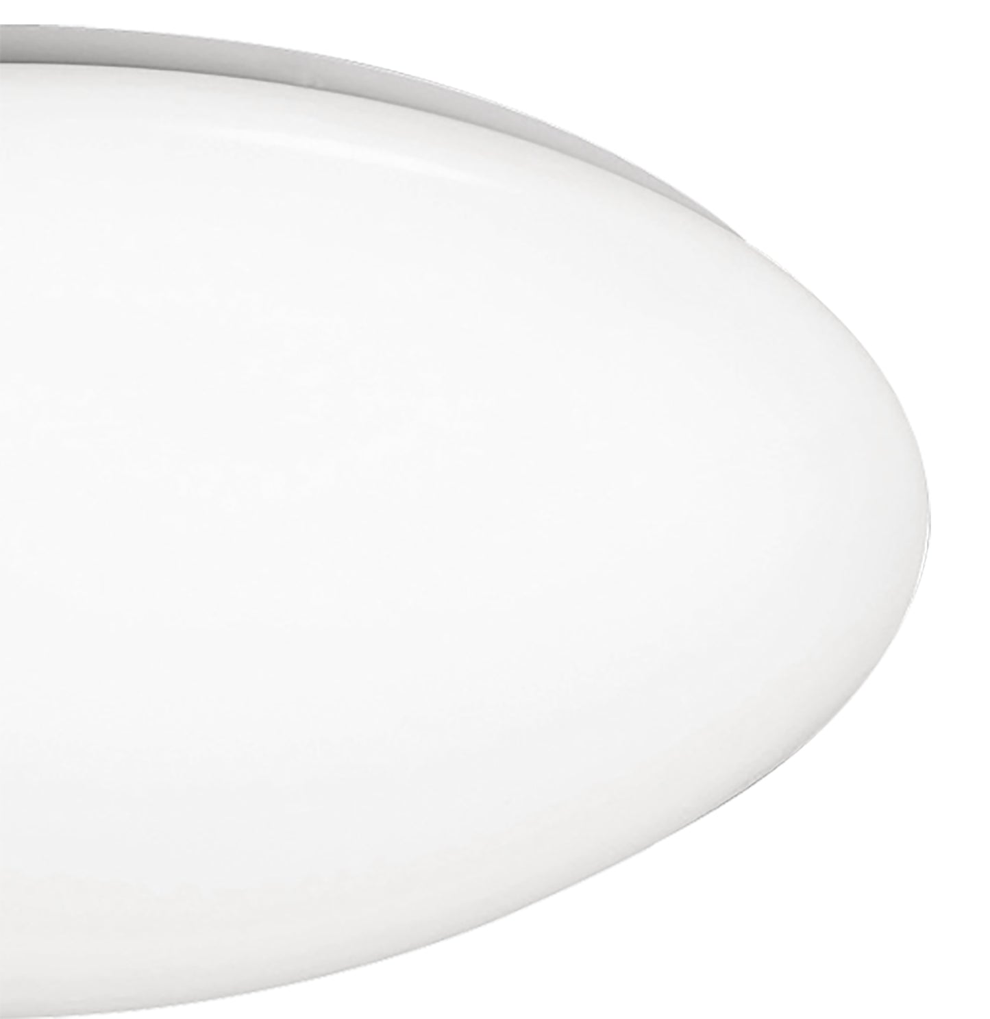 Zero E27 Flush Ceiling/Wall 3x20W Medium, White Acrylic by Mantra