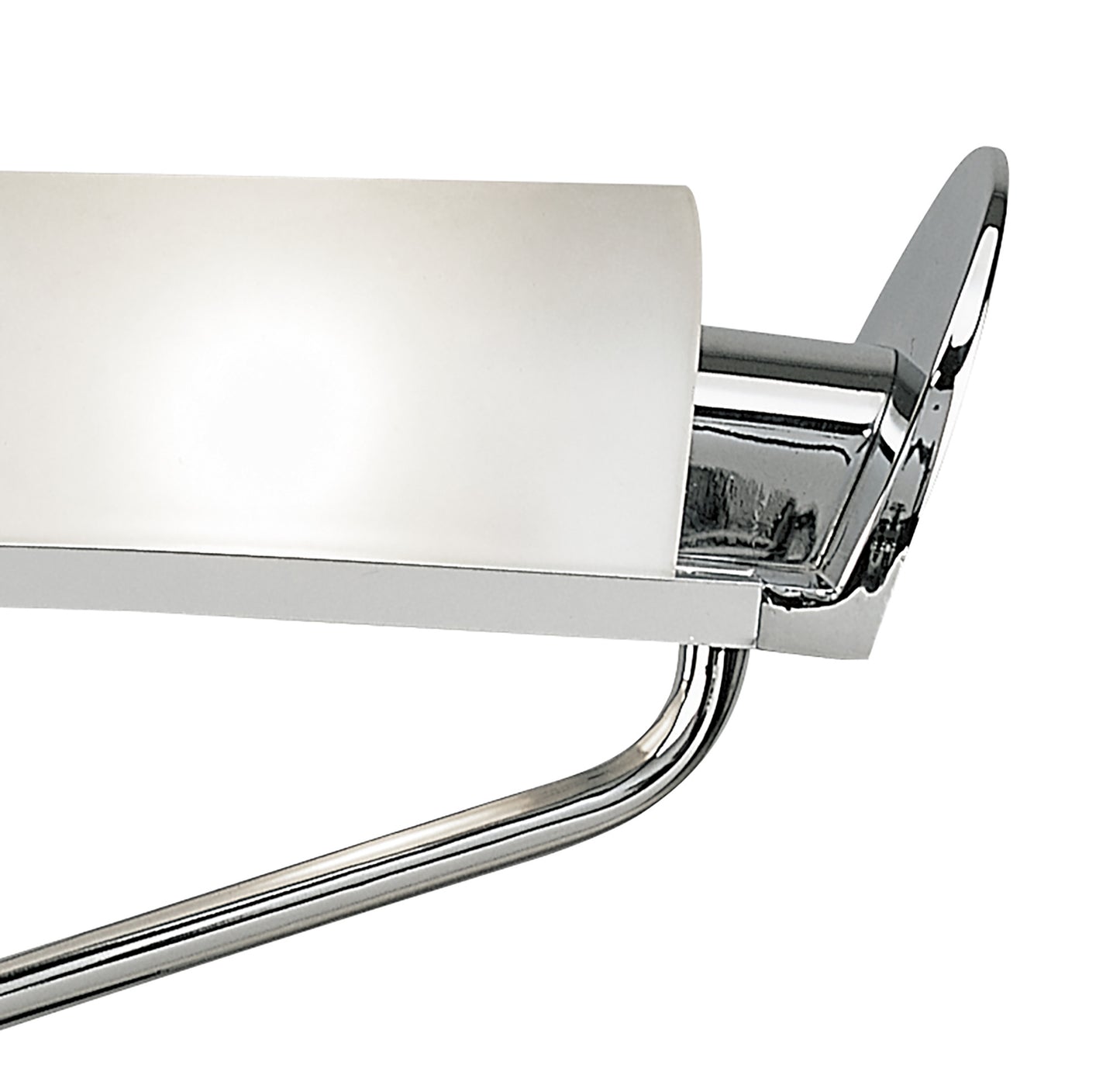 Zira Floor Lamp 2 Light G9, Polished Chrome/Frosted White Glass/Wenge, NOT LED/CFL Compatible by Mantra