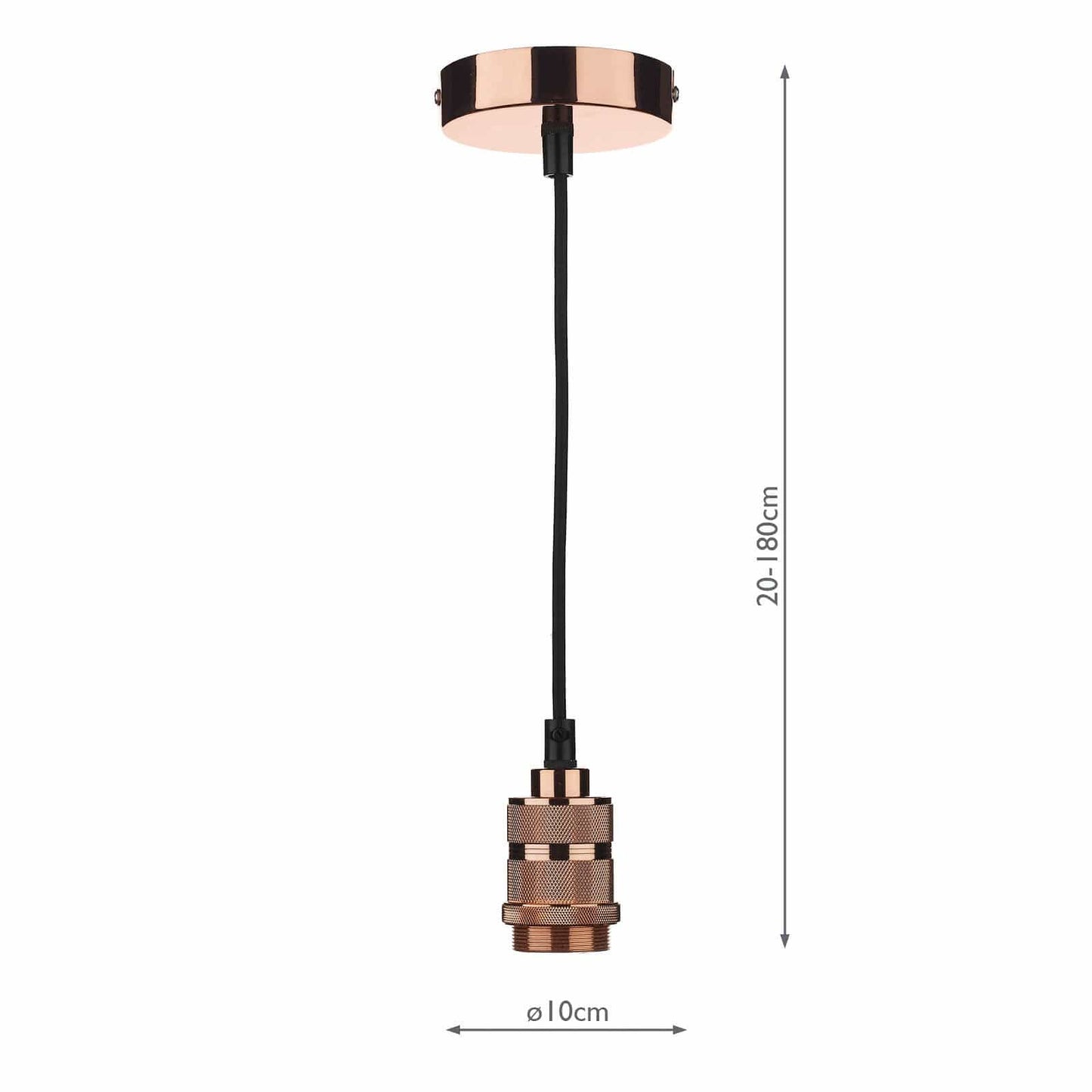 dar lighting 1 Light E27 Decorative Suspension Copper SP8664
