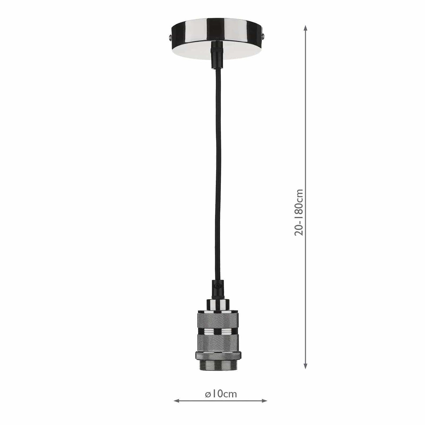 dar lighting 1 Light E27 Decorative Suspension Gun Metal SP8667