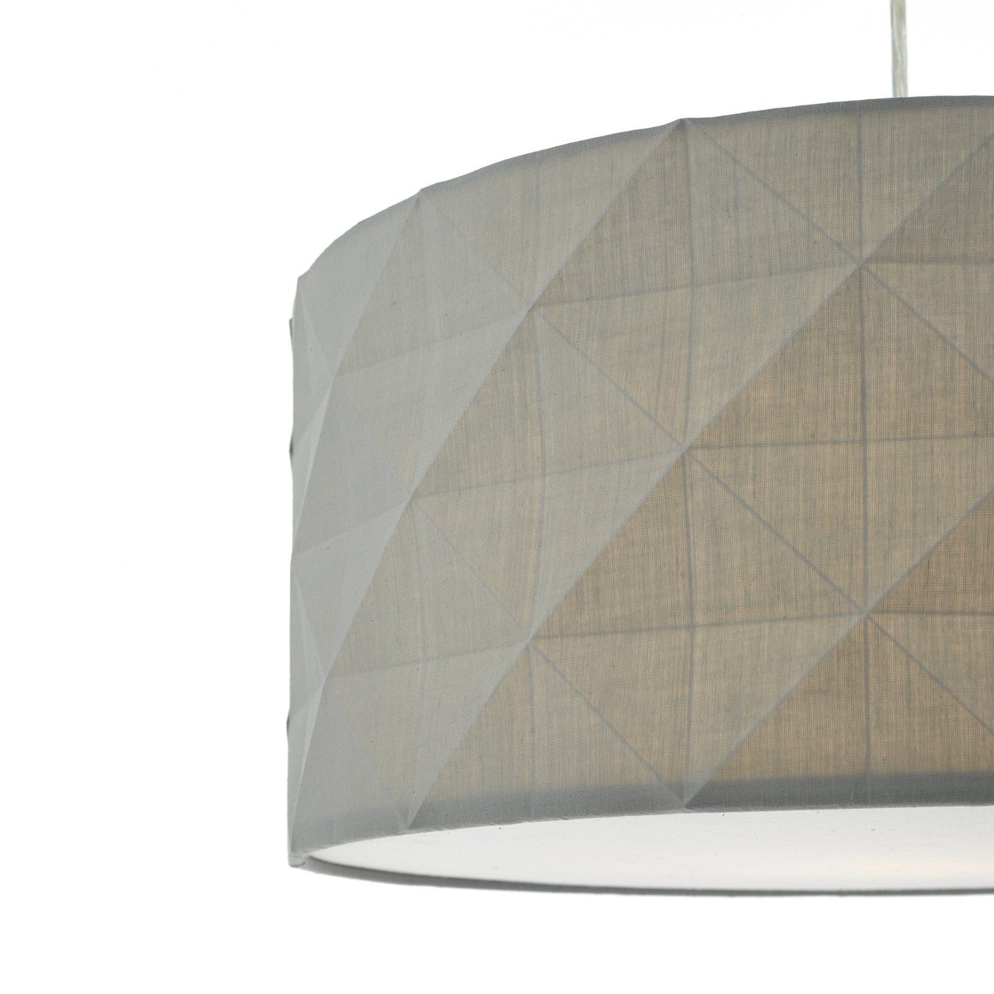 dar lighting Aisha Faceted Easy Fit Shade Grey AIS6539