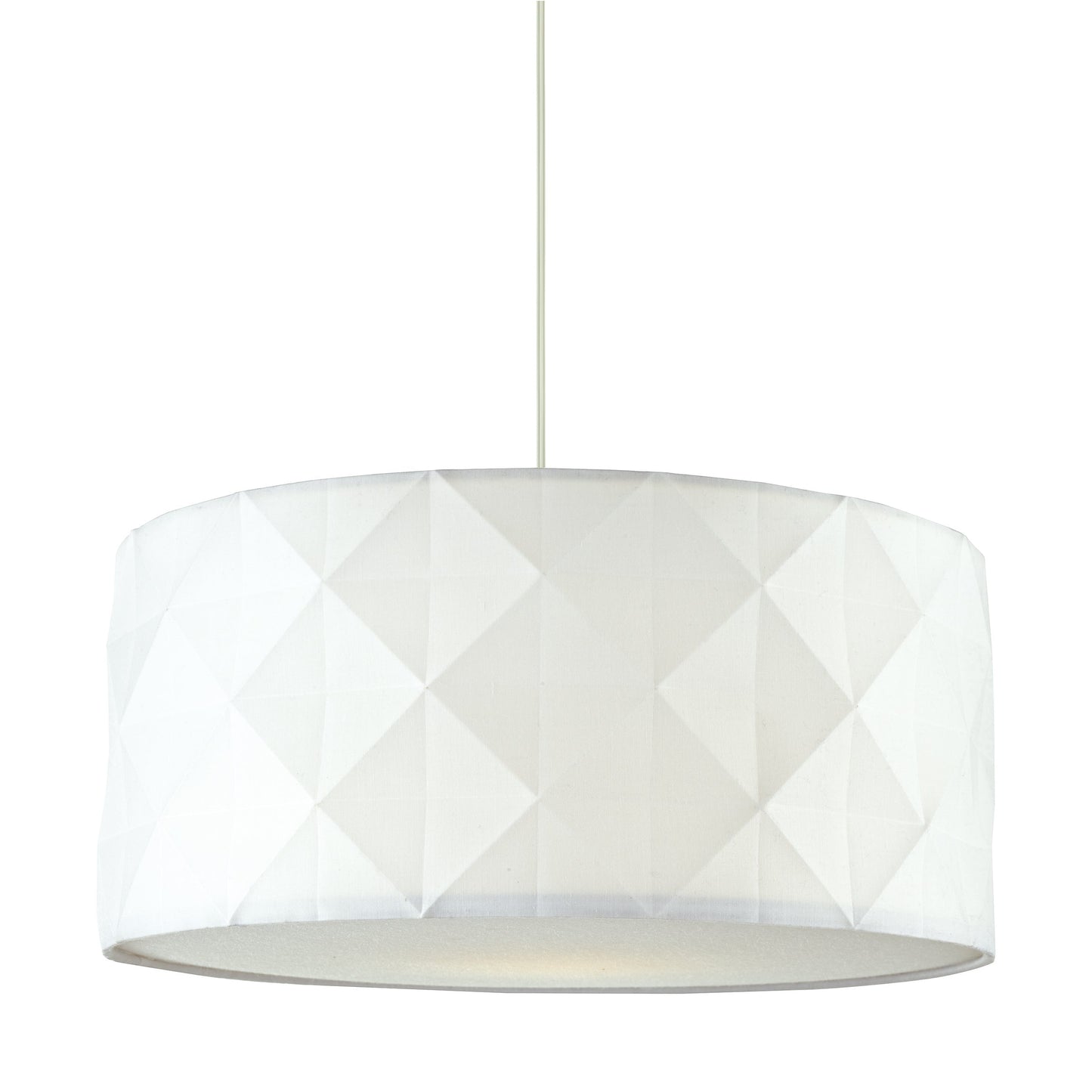 dar lighting Aisha Faceted Easy Fit Shade White AIS652