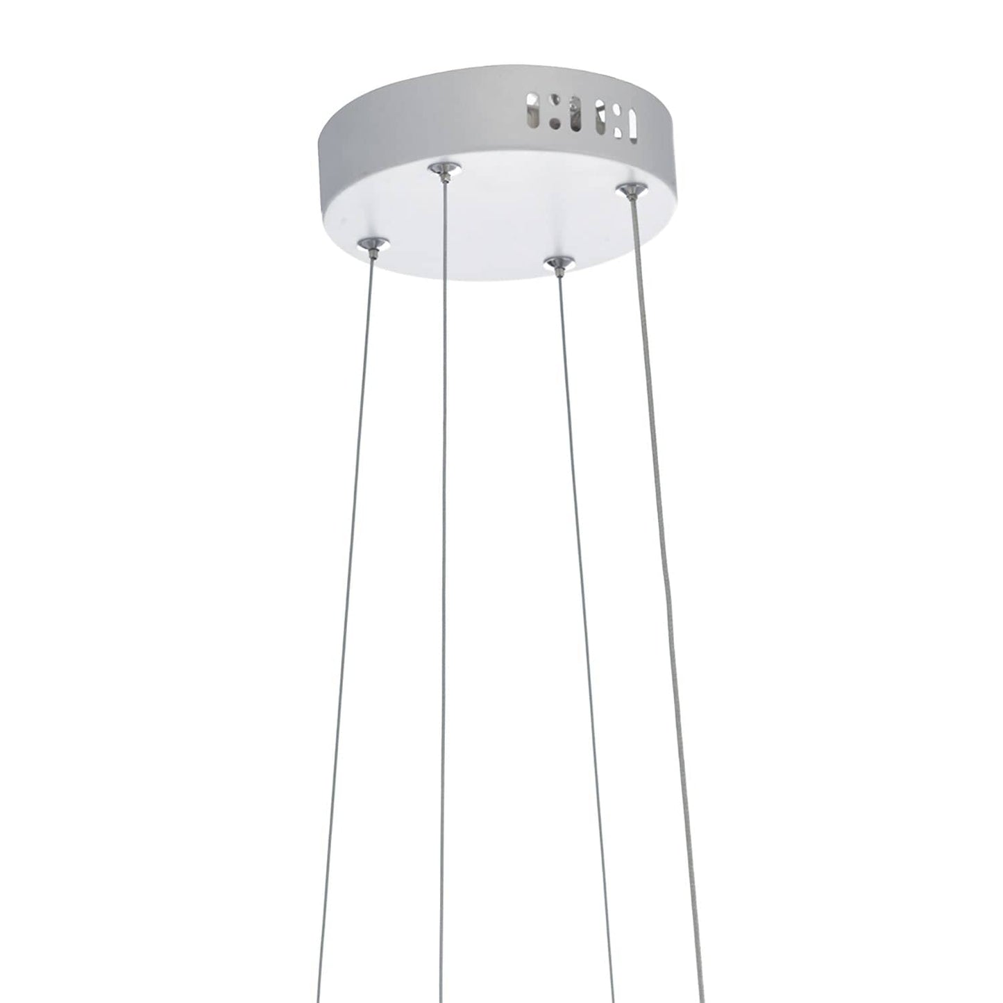 dar lighting Alonsa Pendant Large White LED ALO862