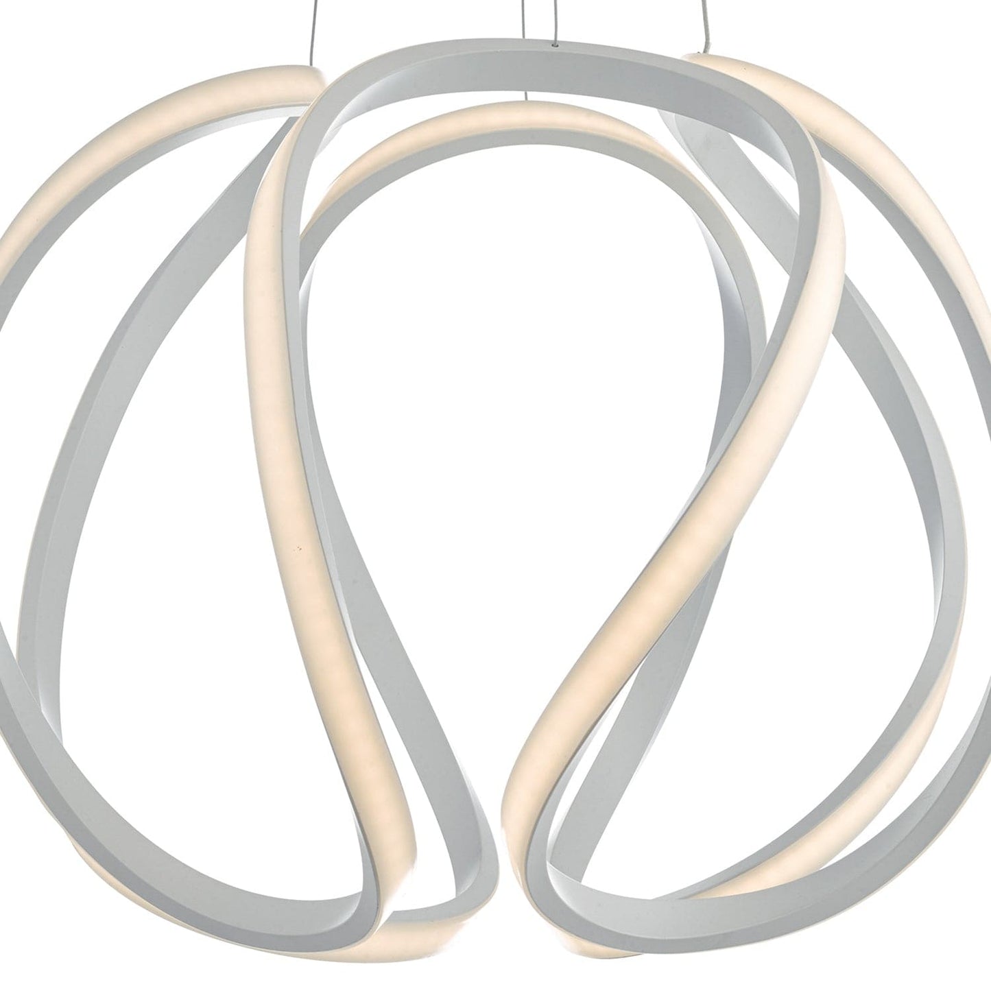 dar lighting Alonsa Pendant Large White LED ALO862