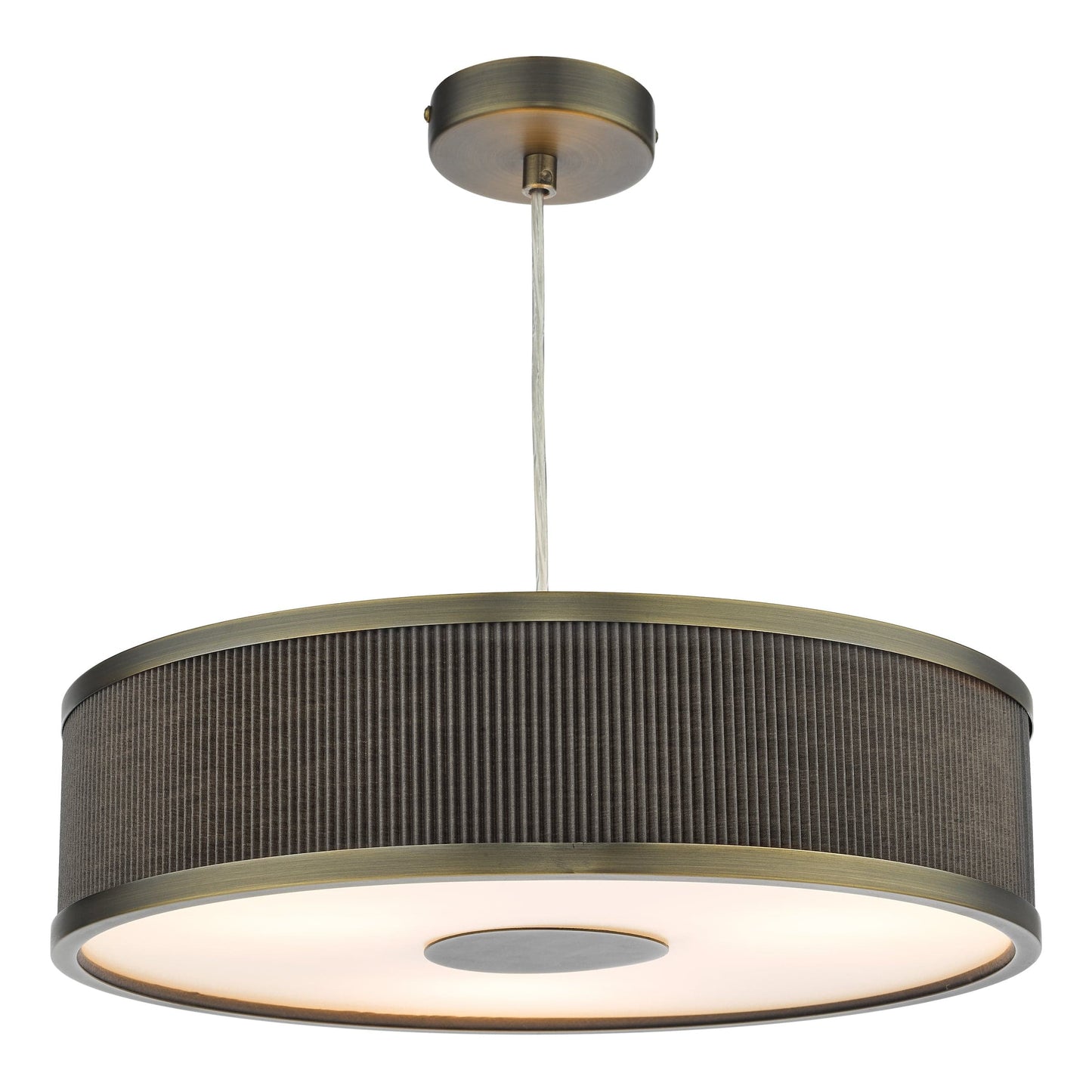 dar lighting Alvaro 3 Light Single Pendant Antique Bronze Mushroom ALV1039