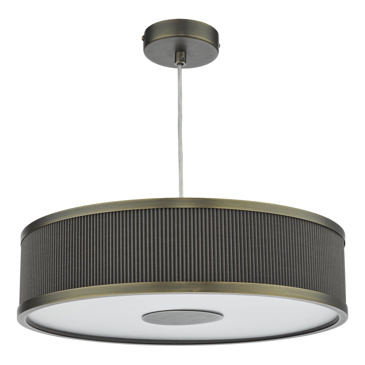 dar lighting Alvaro 3 Light Single Pendant Antique Bronze Mushroom ALV1039