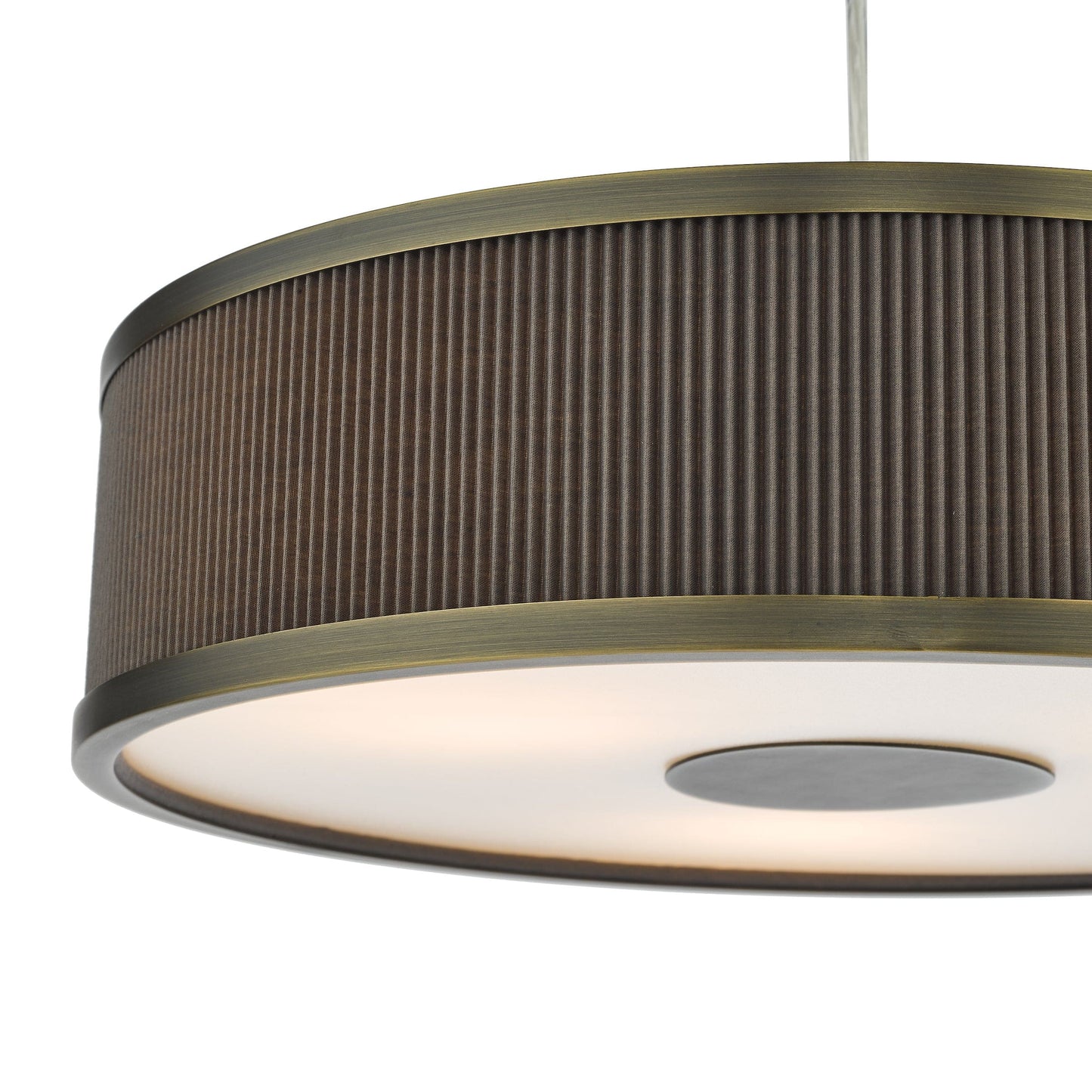 dar lighting Alvaro 3 Light Single Pendant Antique Bronze Mushroom ALV1039