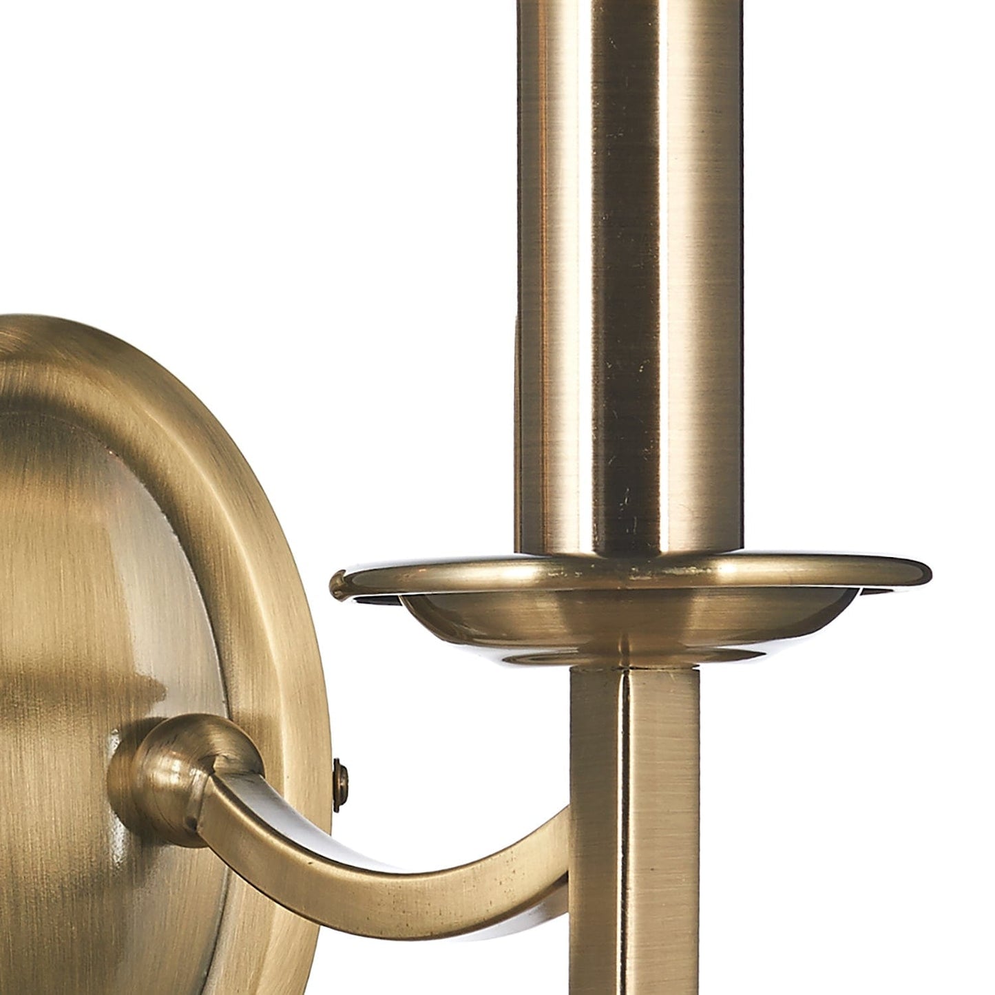 dar lighting Ambassador Double Wall Bracket Antique Brass AMB0975