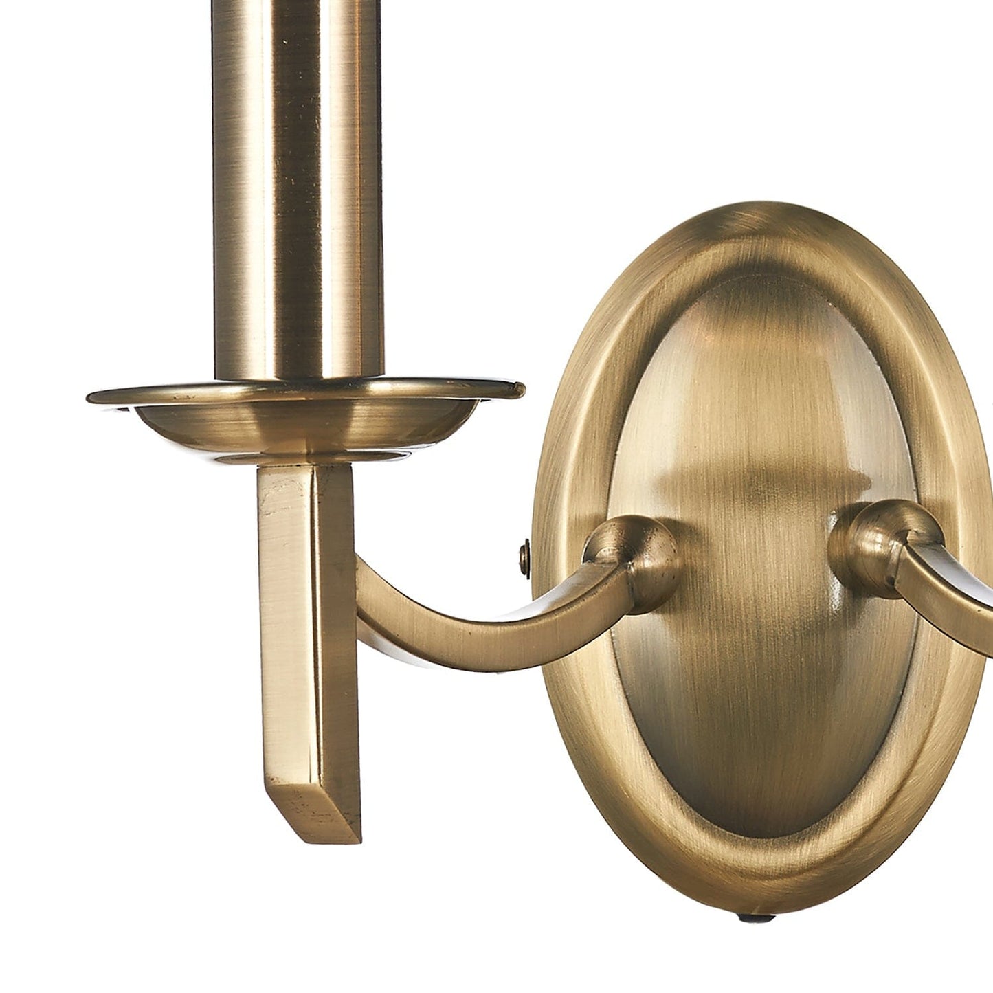 dar lighting Ambassador Double Wall Bracket Antique Brass AMB0975