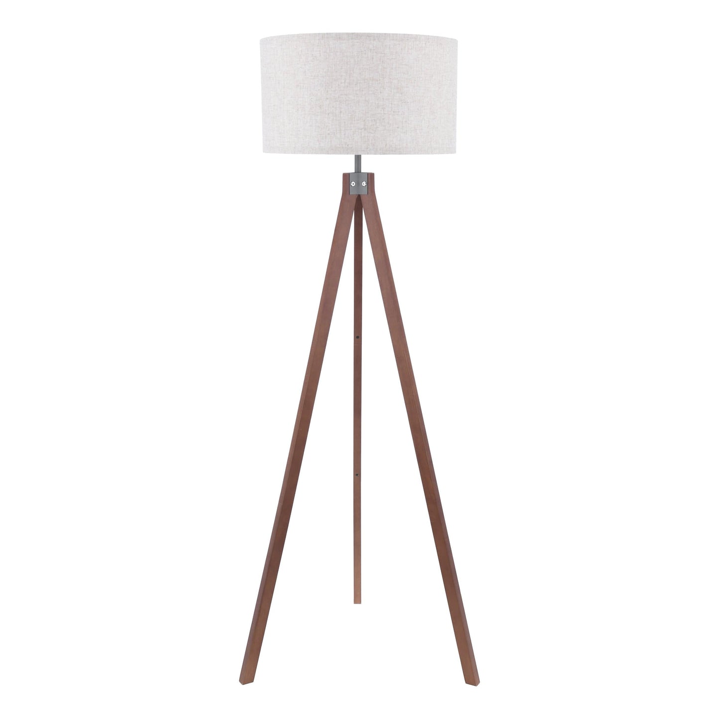 dar lighting Armitage Tripod Floor Lamp Dark Wood With Shade ARM4947