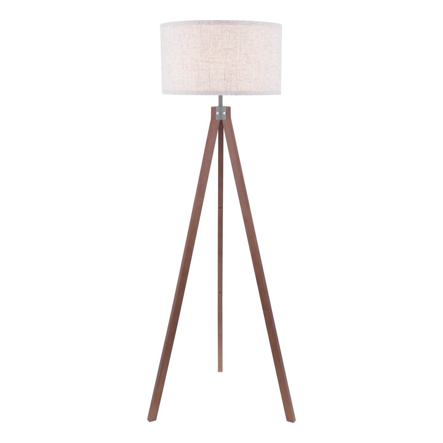 dar lighting Armitage Tripod Floor Lamp Dark Wood With Shade ARM4947