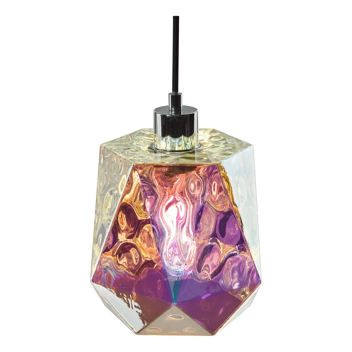 dar lighting Baxley Easy Fit Shade Iridised Glass BAX6555
