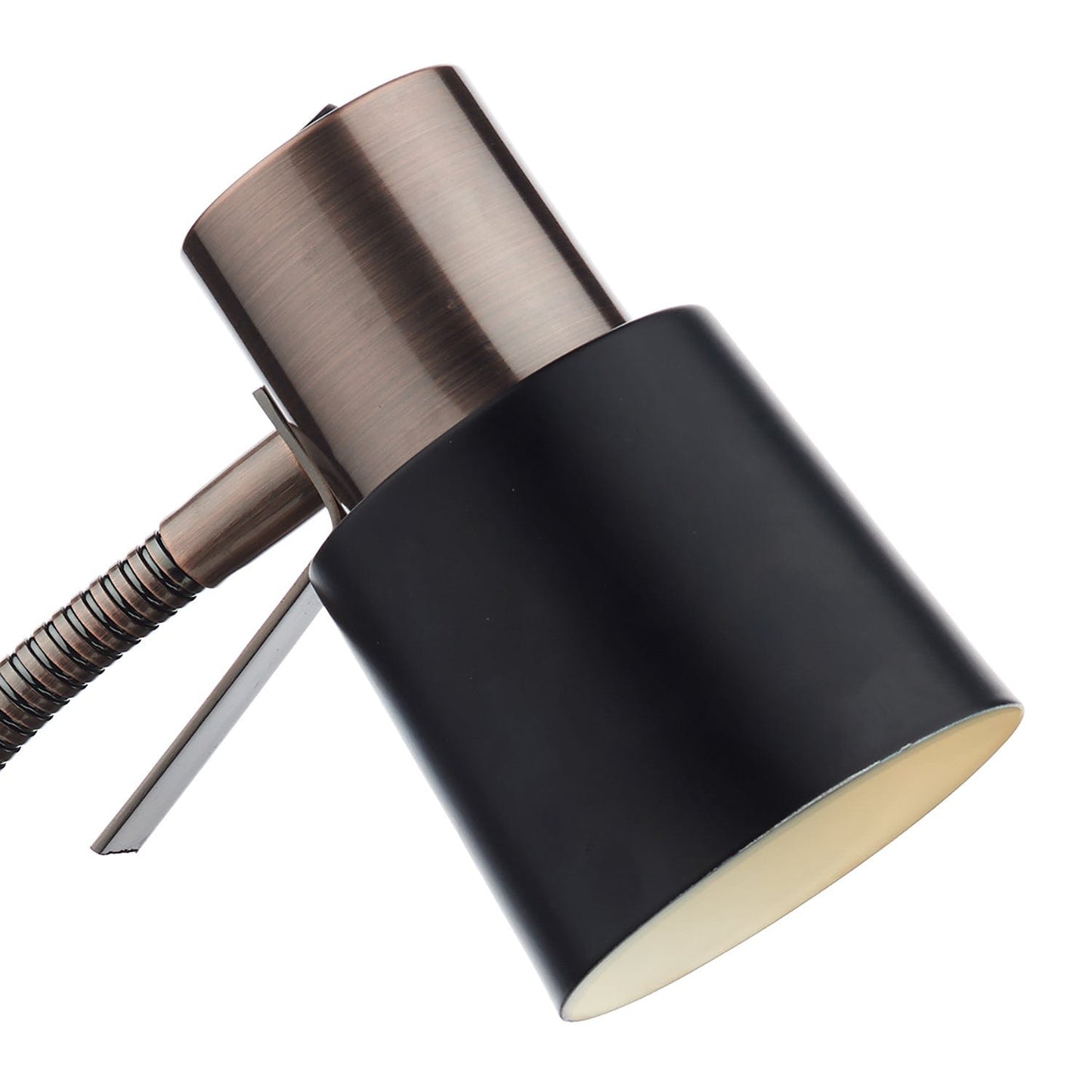 dar lighting Bond Task Table Lamp Black Copper BON4254