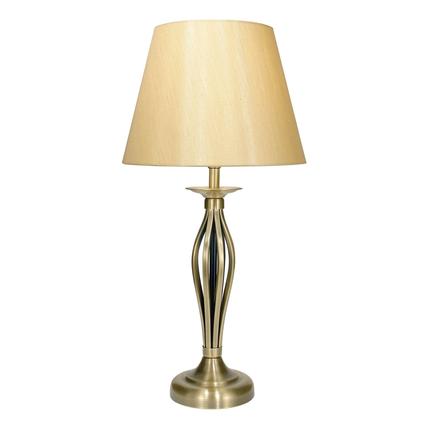 dar lighting Bybliss Table Lamp Antique Brass With Shade (Multipack) BYB4075