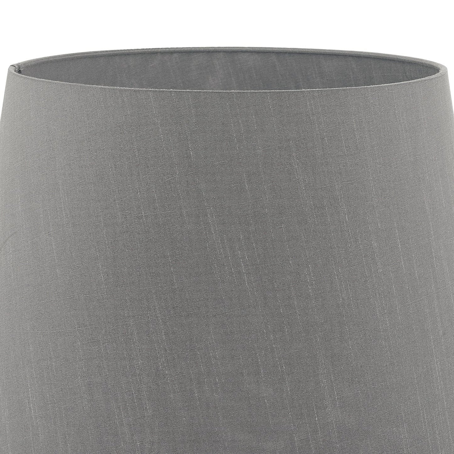 dar lighting Cezanne Grey Faux Silk Tapered Drum Shade 40cm CEZ1639