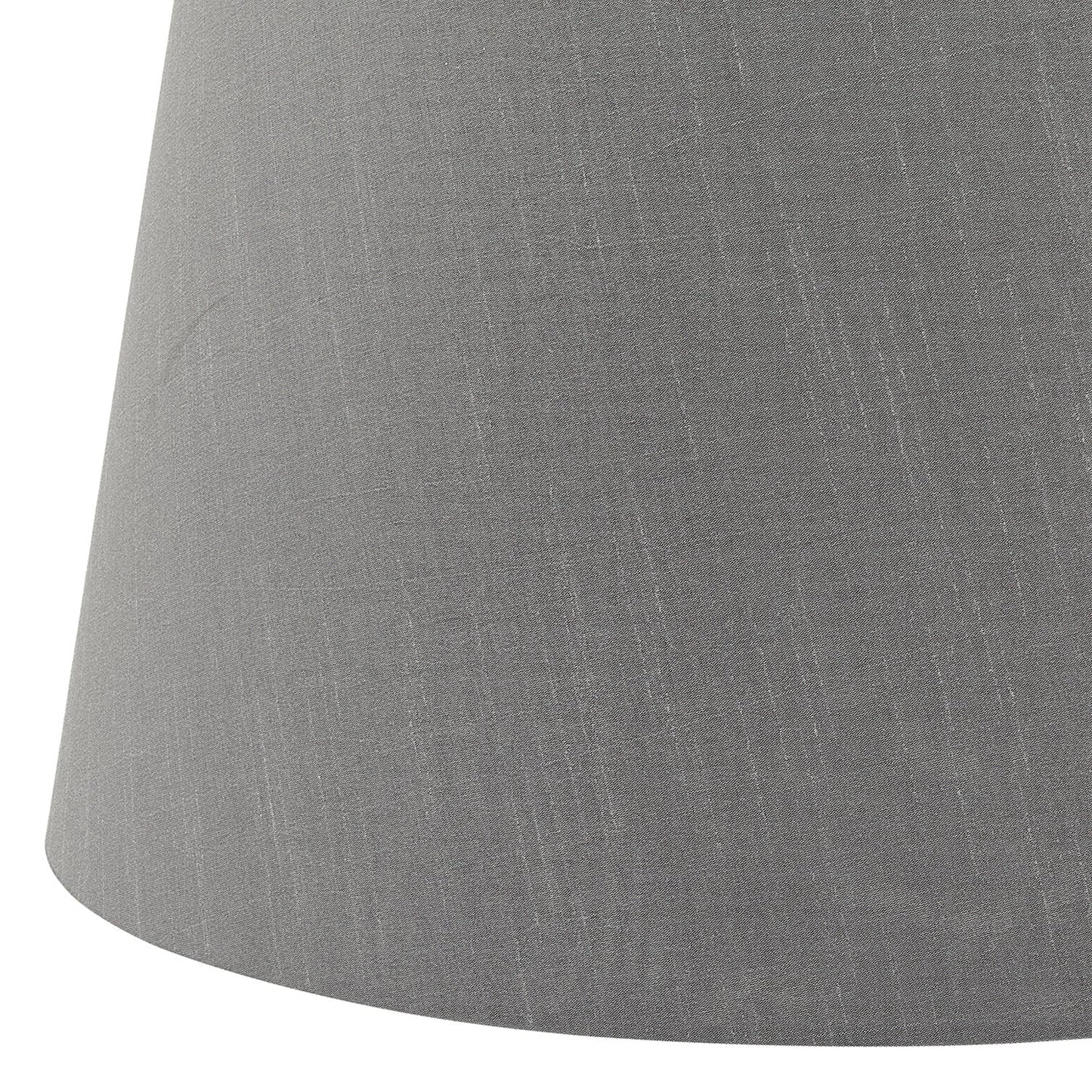 dar lighting Cezanne Grey Faux Silk Tapered Drum Shade 40cm CEZ1639