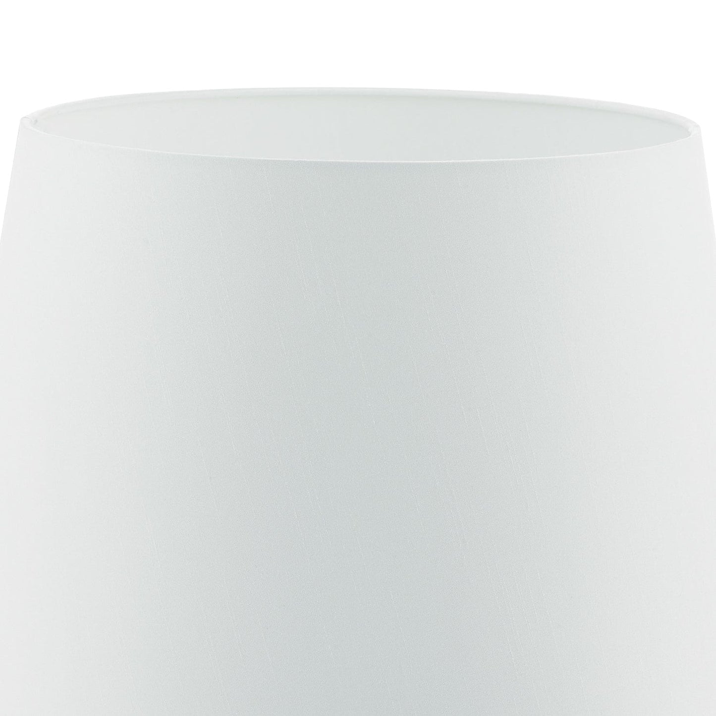 dar lighting Cezanne White Faux Silk Tapered Drum Shade 35cm CEZ142