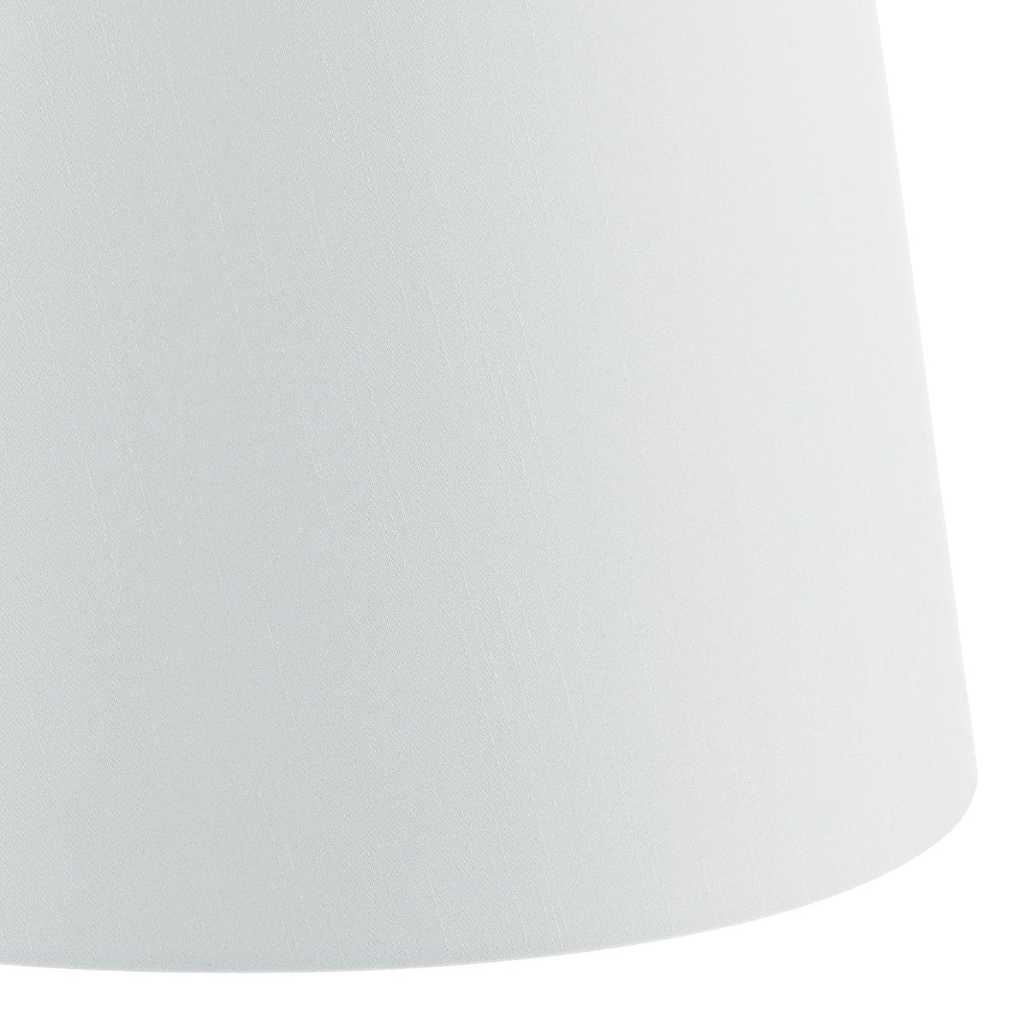 dar lighting Cezanne White Faux Silk Tapered Drum Shade 35cm CEZ142