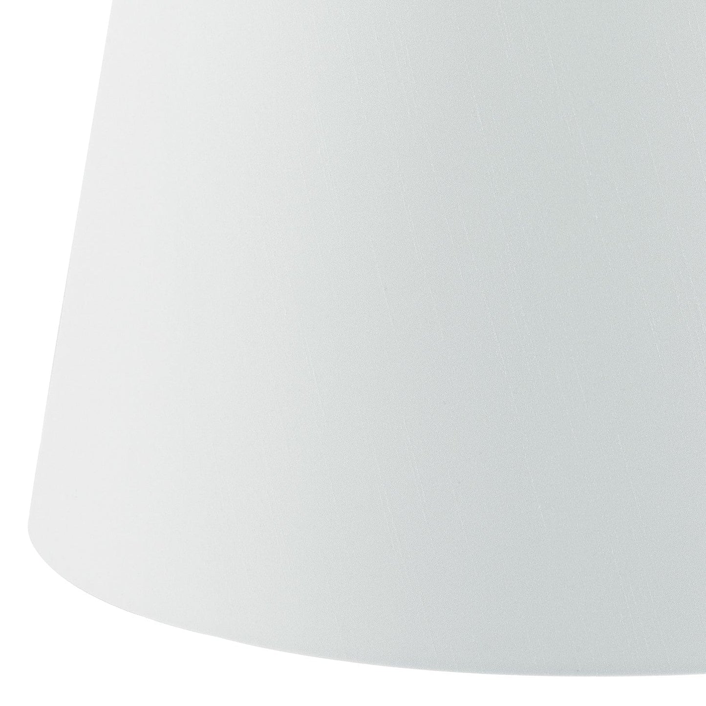 dar lighting Cezanne White Faux Silk Tapered Drum Shade White 40cm CEZ162