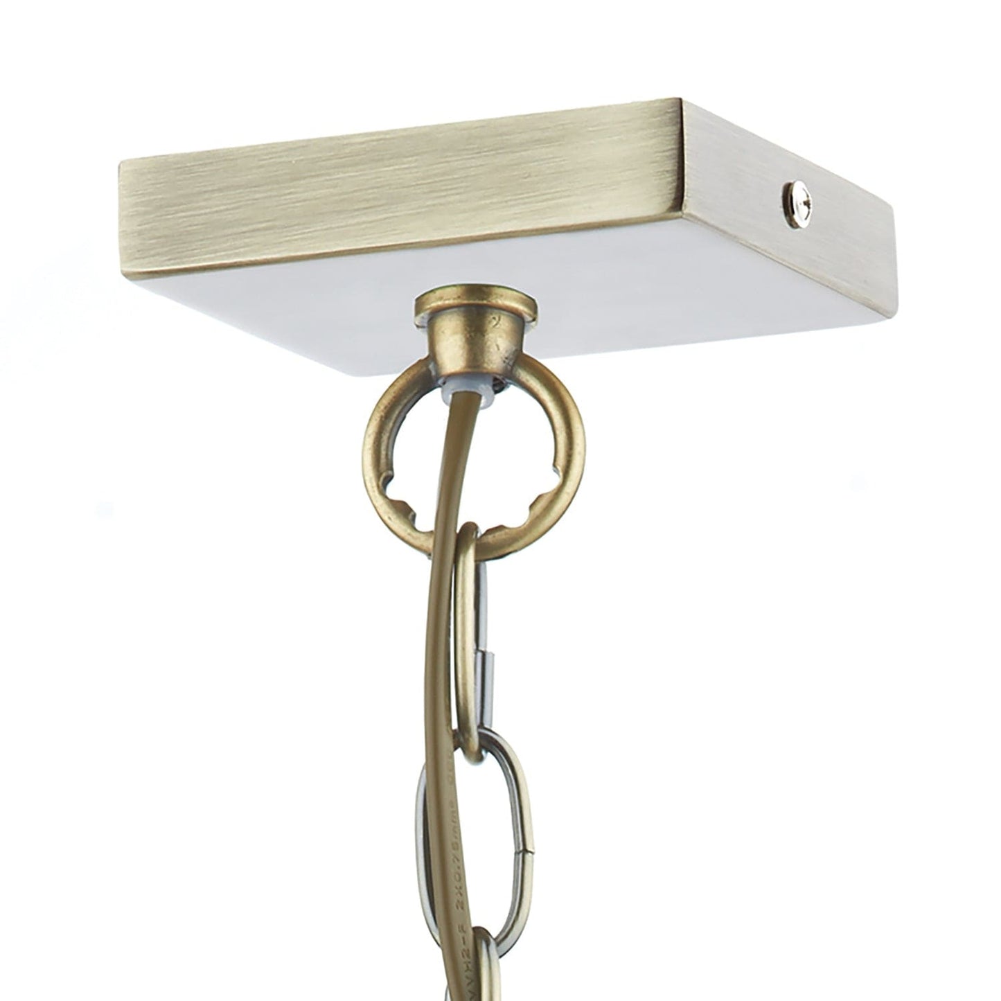 dar lighting Churchill 1 Light Pendant Antique Brass CHU0175