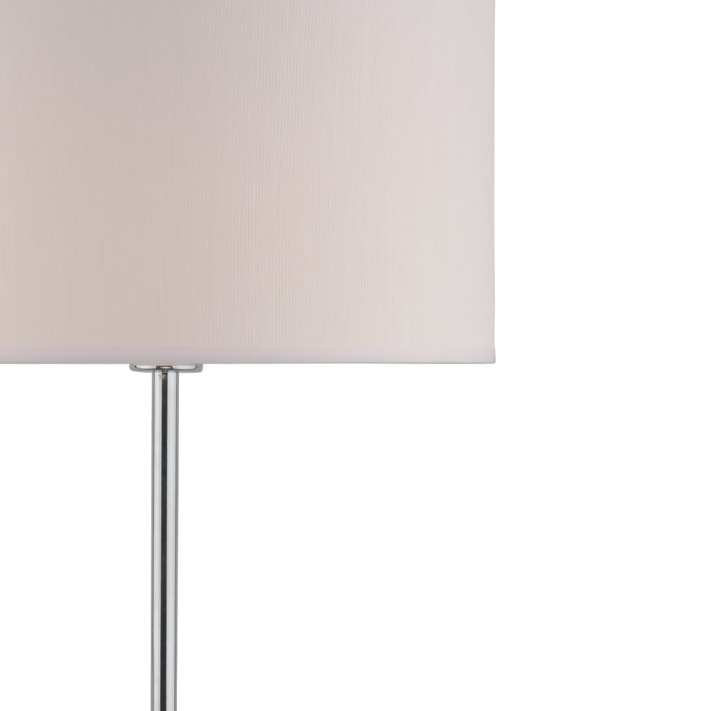 dar lighting Delta Floor Lamp Polished Chrome With Shade DEL4950