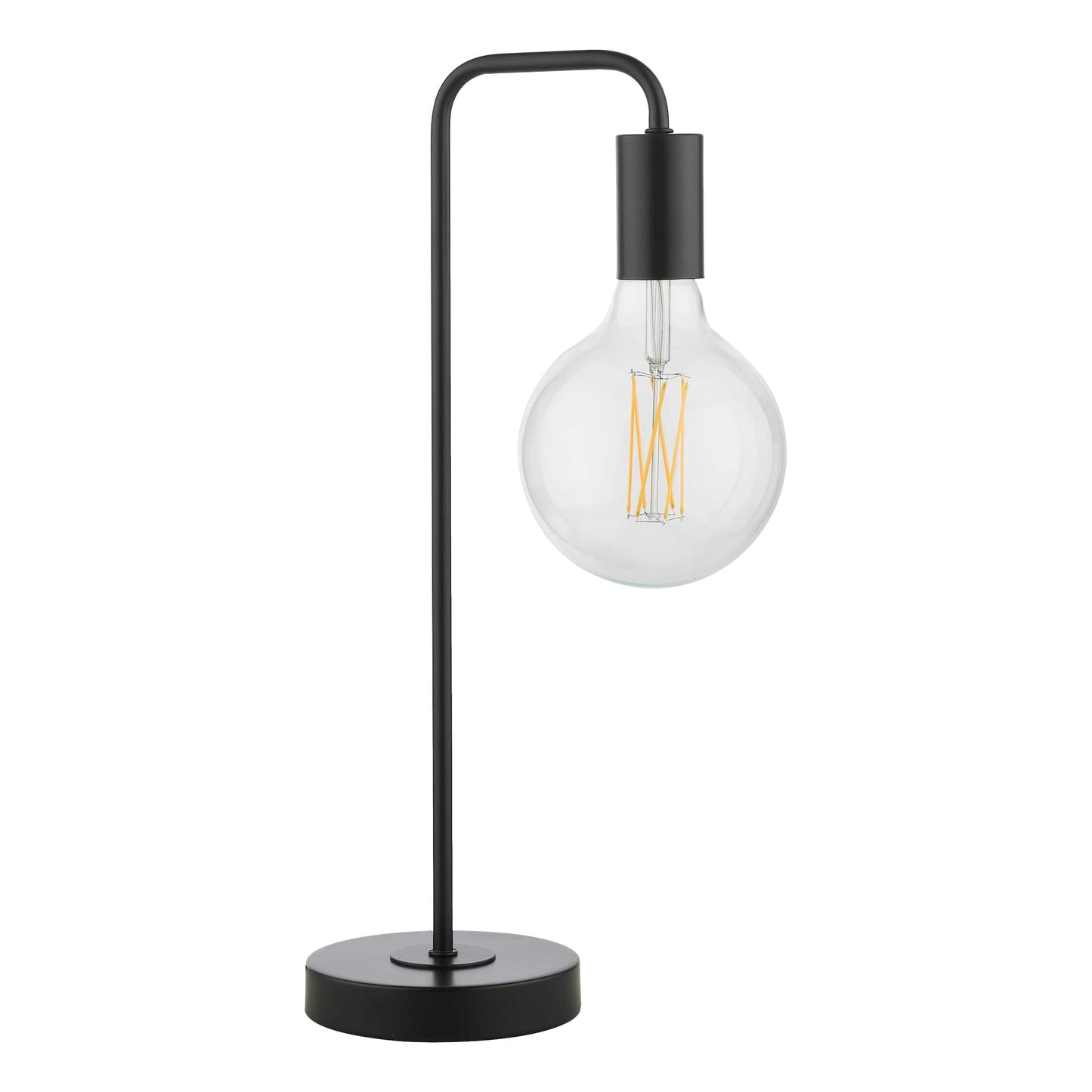 dar lighting Dena Table Lamp Matt Black DEN4222