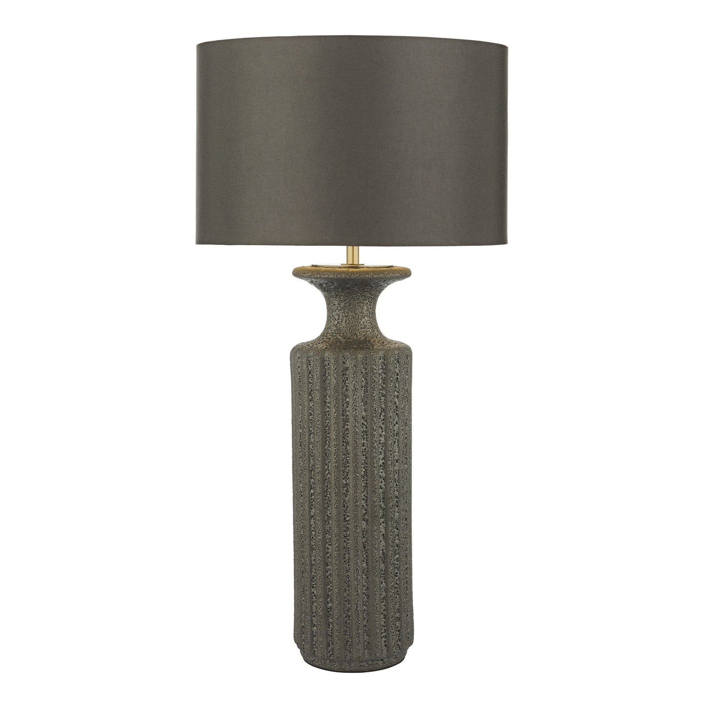 dar lighting Dugan Table Lamp Black Volcanic Glaze Base Only DUG4222