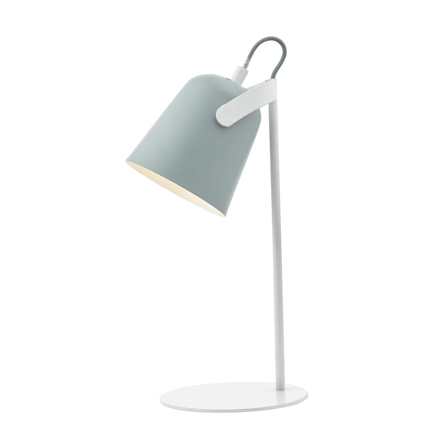 dar lighting Effie Table Lamp Soft Matt Grey and White EFF4139
