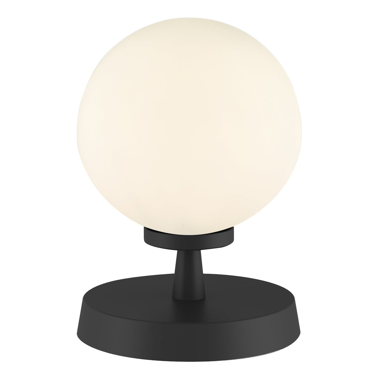 dar lighting Esben Touch Table Lamp Matt Black With Opal Glass ESB4122-02