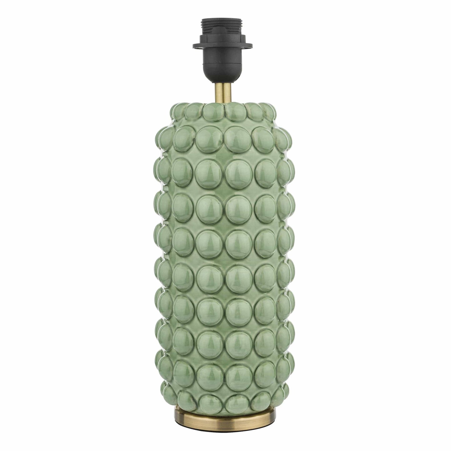 dar lighting Etzel Table Lamp Green Antique Brass With Shade ETZ4224