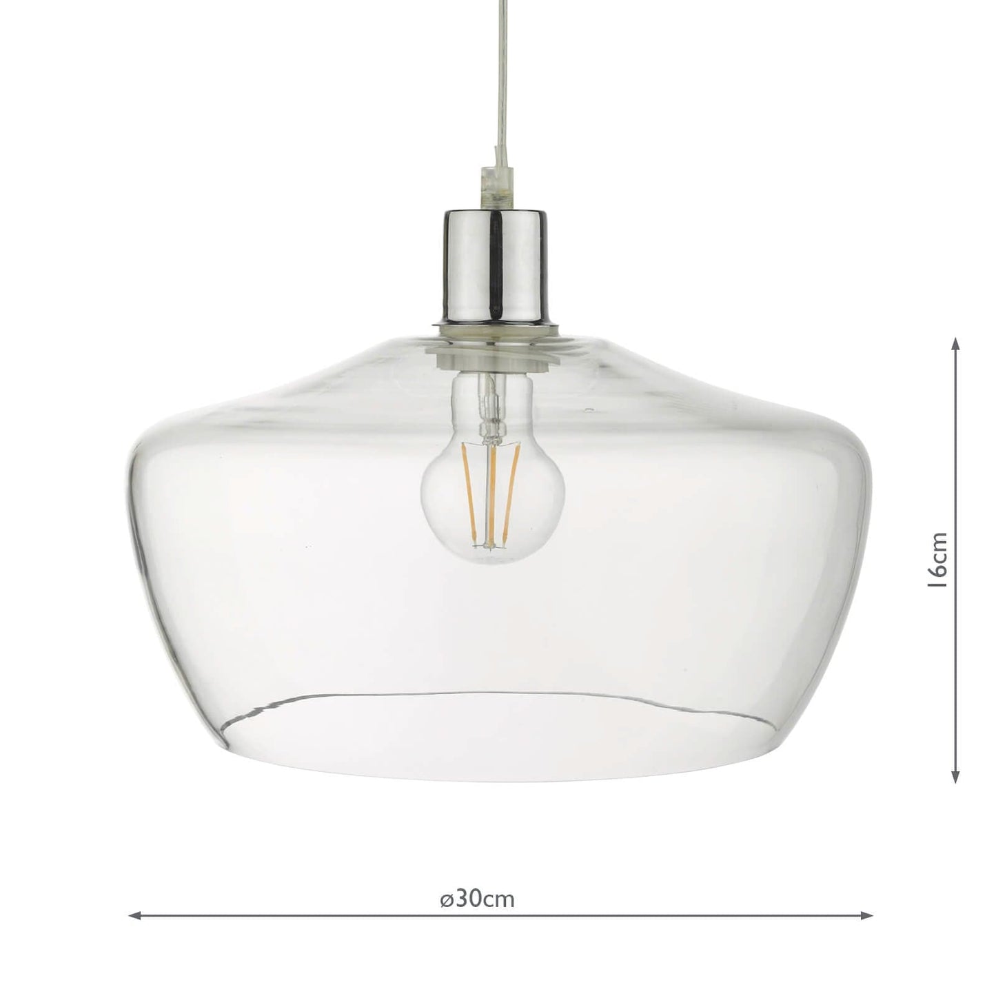 dar lighting Fidella Easy Fit Clear Glass FID6508