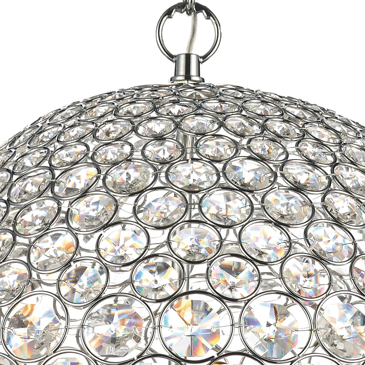 dar lighting Fiesta 5 Light 35CM Pendant Polished Chrome FIE0550