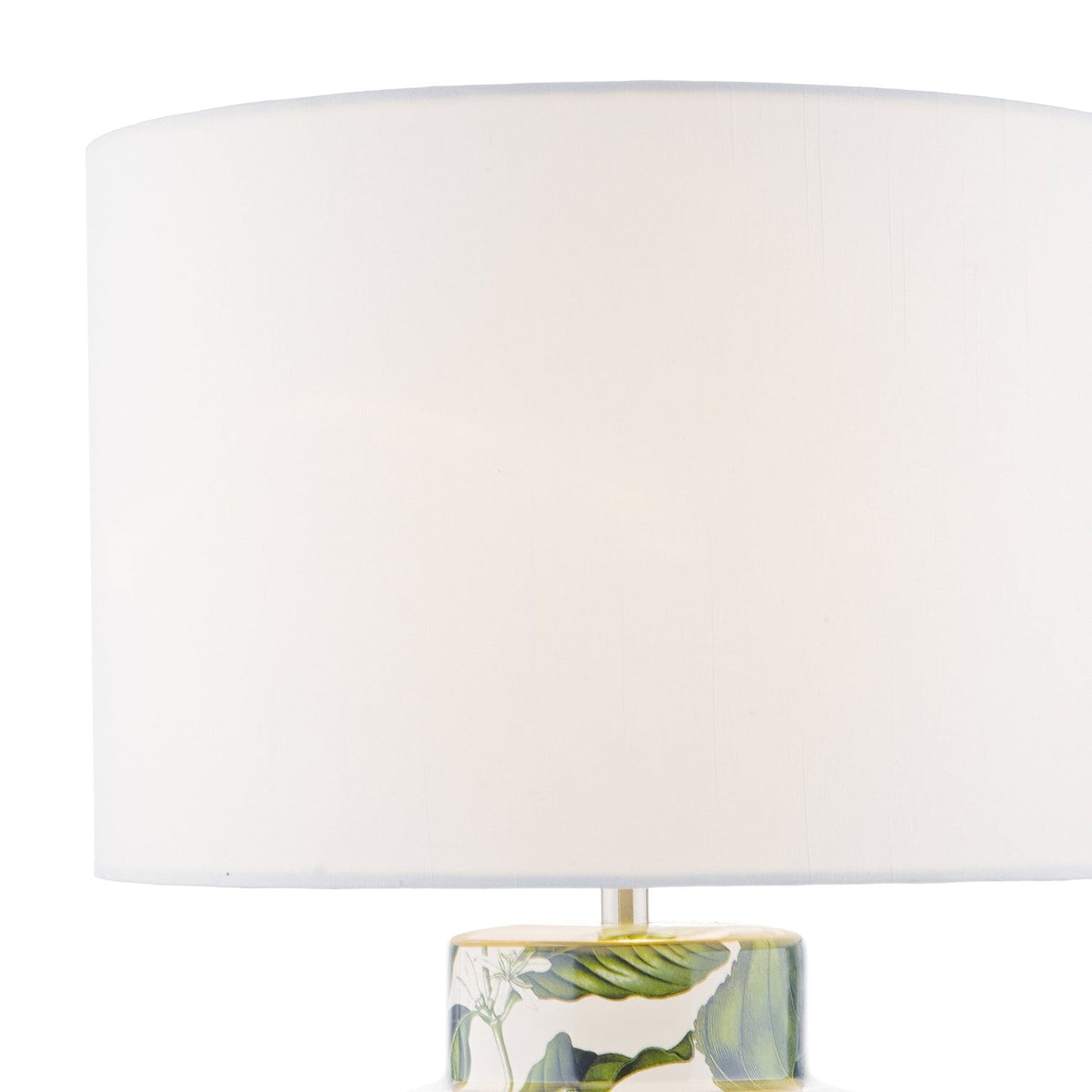 dar lighting Filip Table Lamp Green Leaf Print Base Only FIL4224