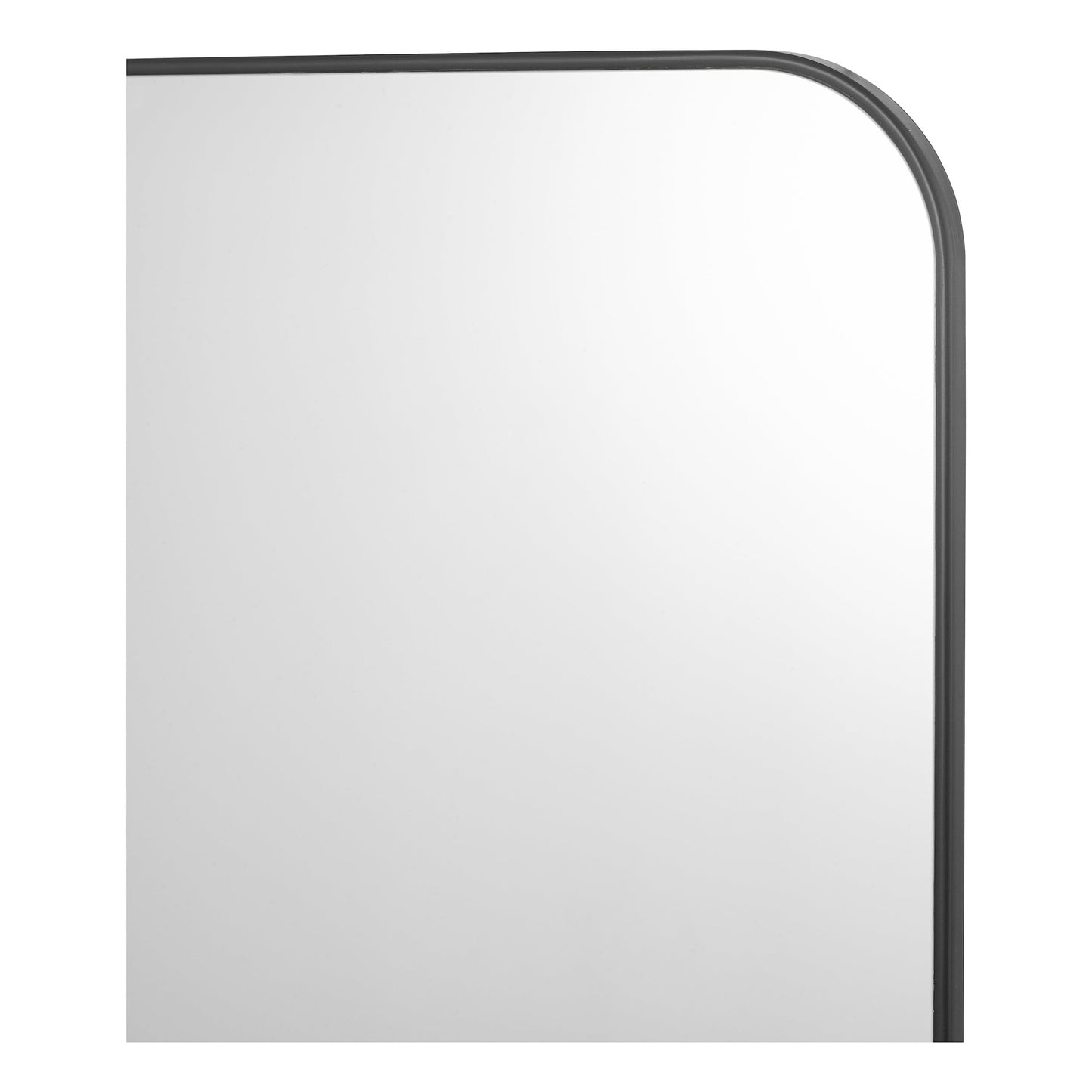 dar lighting Firuz Rectangle Mirror Thin Matt Black Frame 90 X 60cm 002FIR9060