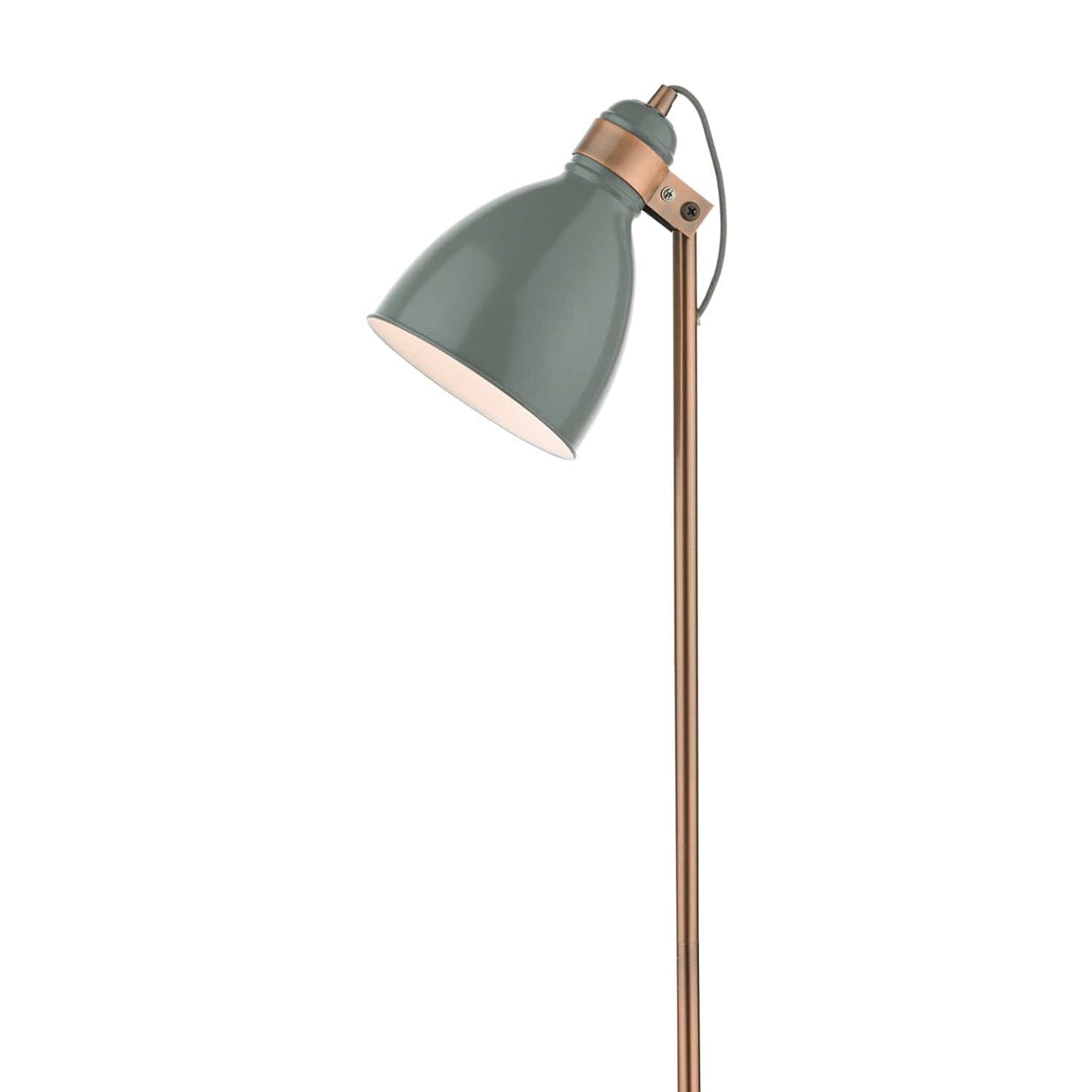 dar lighting Frederick Task Floor Lamp Grey & Copper FRE4939