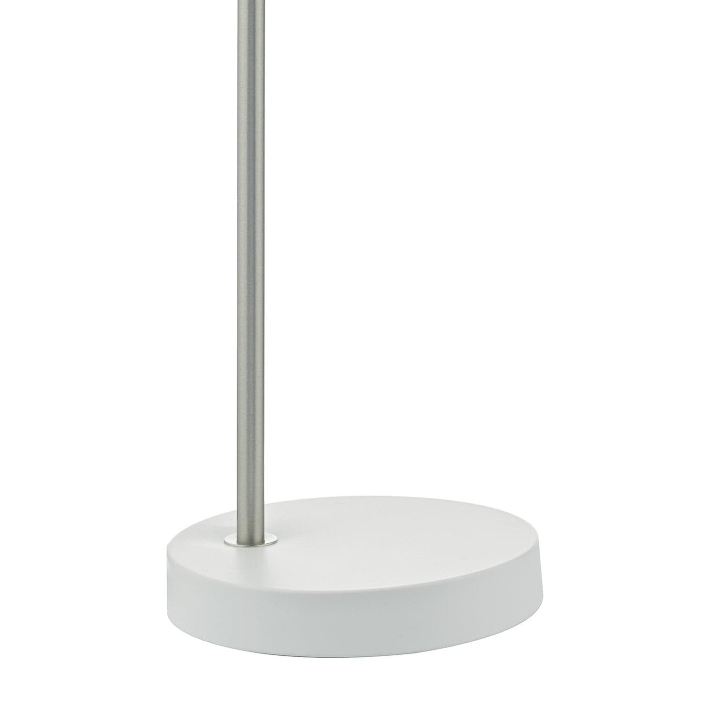 dar lighting Frederick Task Lamp White & Satin Chrome FRE4202
