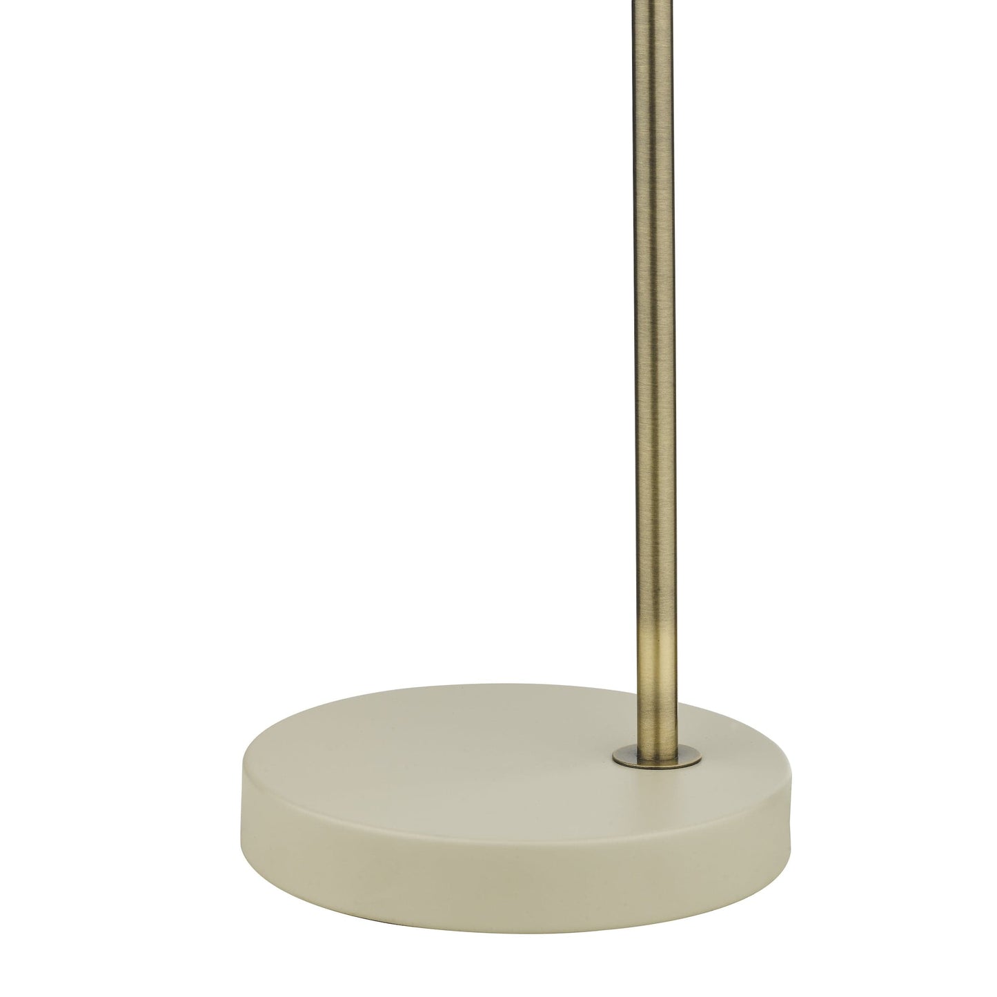 dar lighting Frederick Task Table Lamp Cream Antique Brass FRE4233