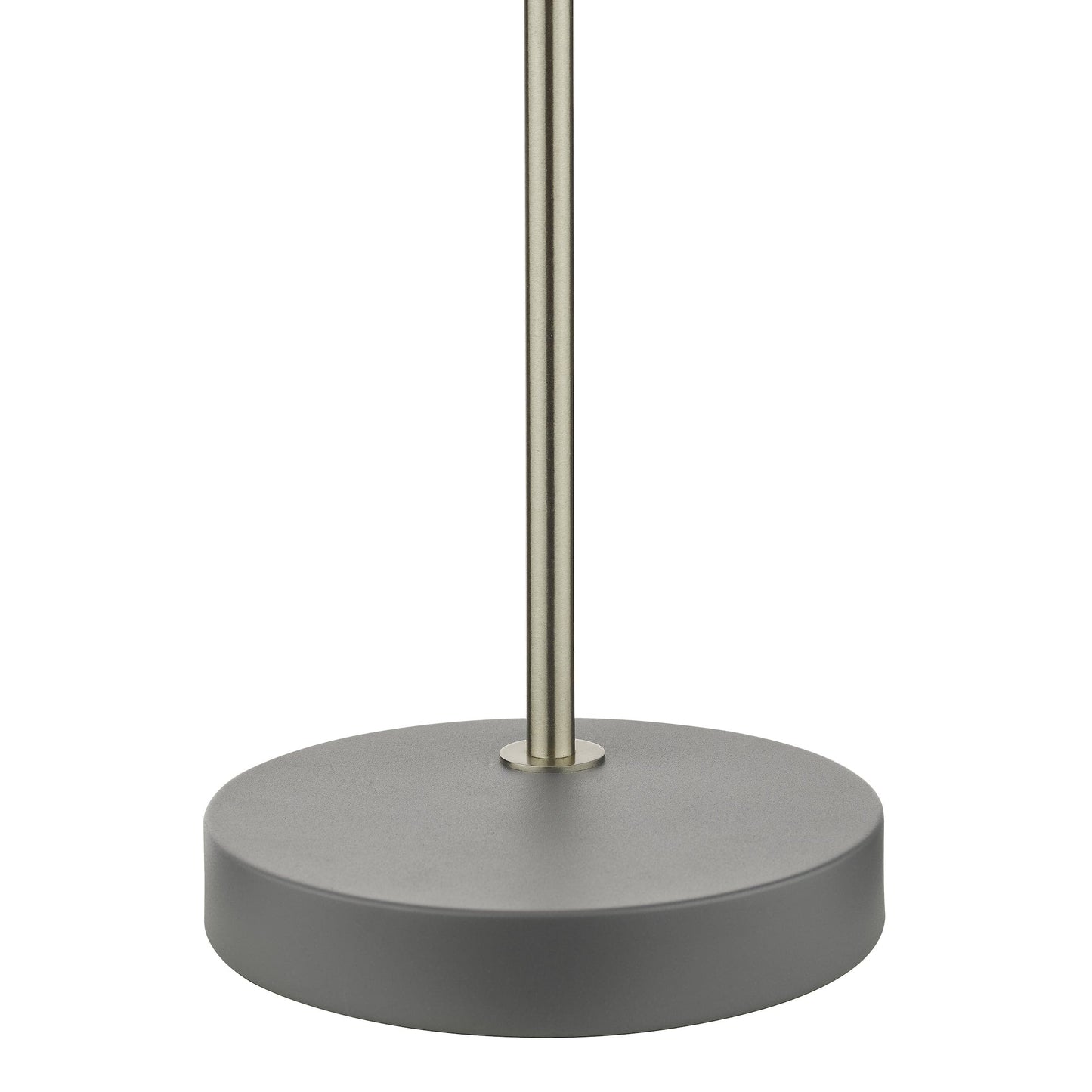dar lighting Frederick Task Table Lamp Dark Grey Satin Chrome FRE4237