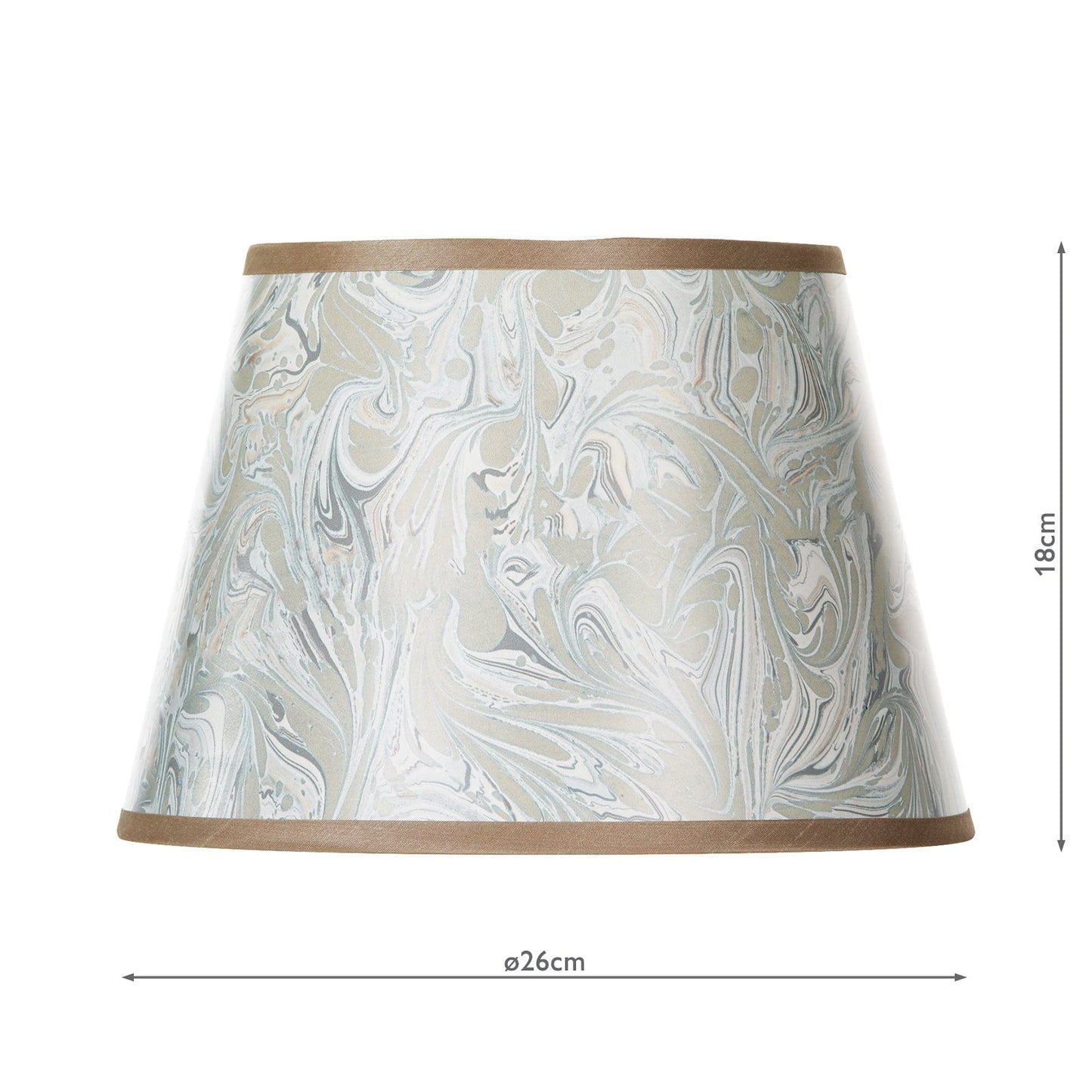 dar lighting Frida Taupe Marble Pattern Tapered Drum Shade 26cm FRI1029