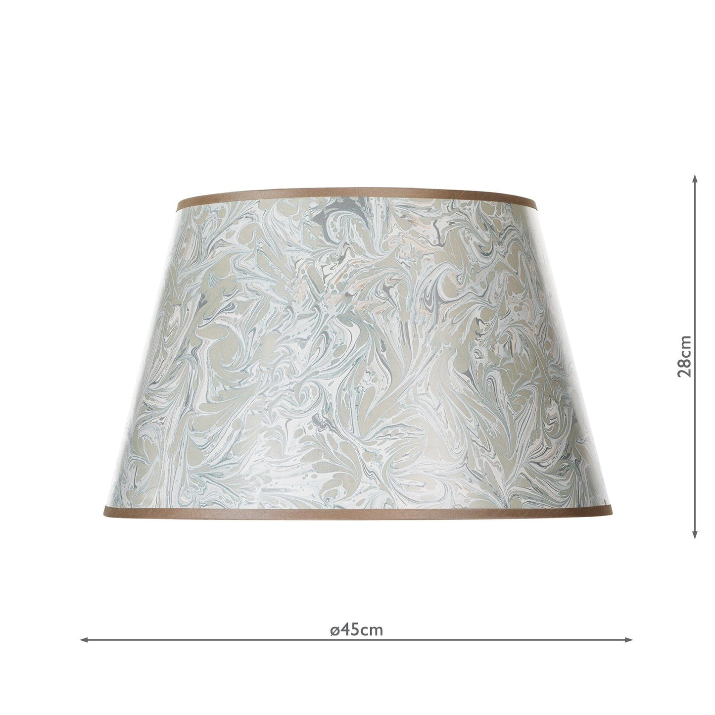 dar lighting Frida Taupe Marble Pattern Tapered Drum Shade 45cm FRI1729