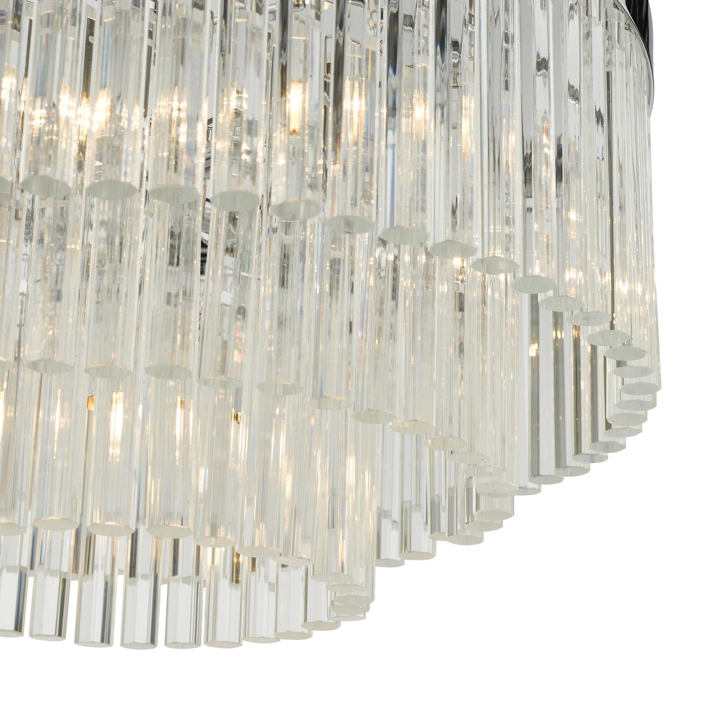 dar lighting Giovana 5 Light Pendant Polished Chrome Clear Glass GIO0508