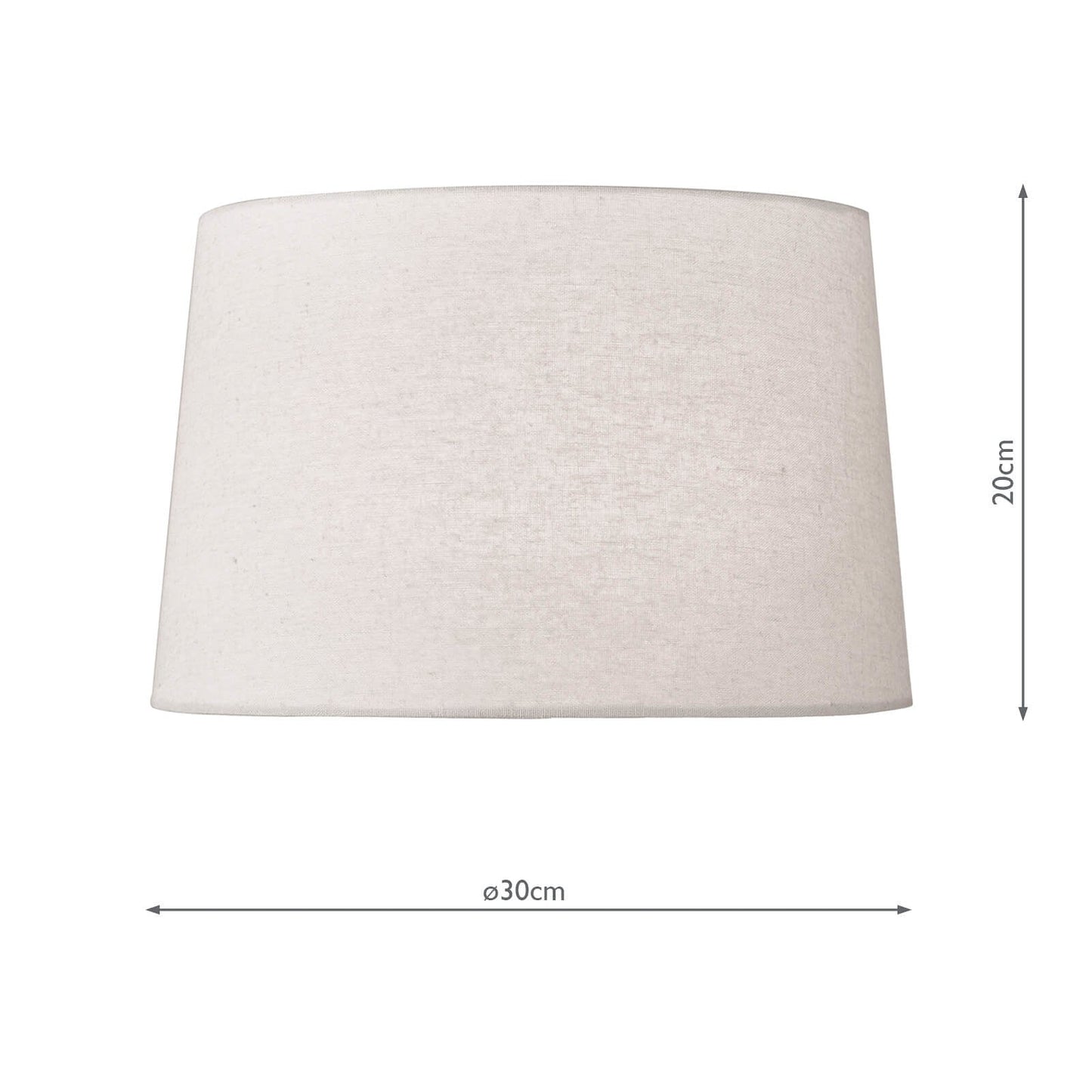 dar lighting Griffith Grey Linen Tapered Drum Shade 30cm GRI1239