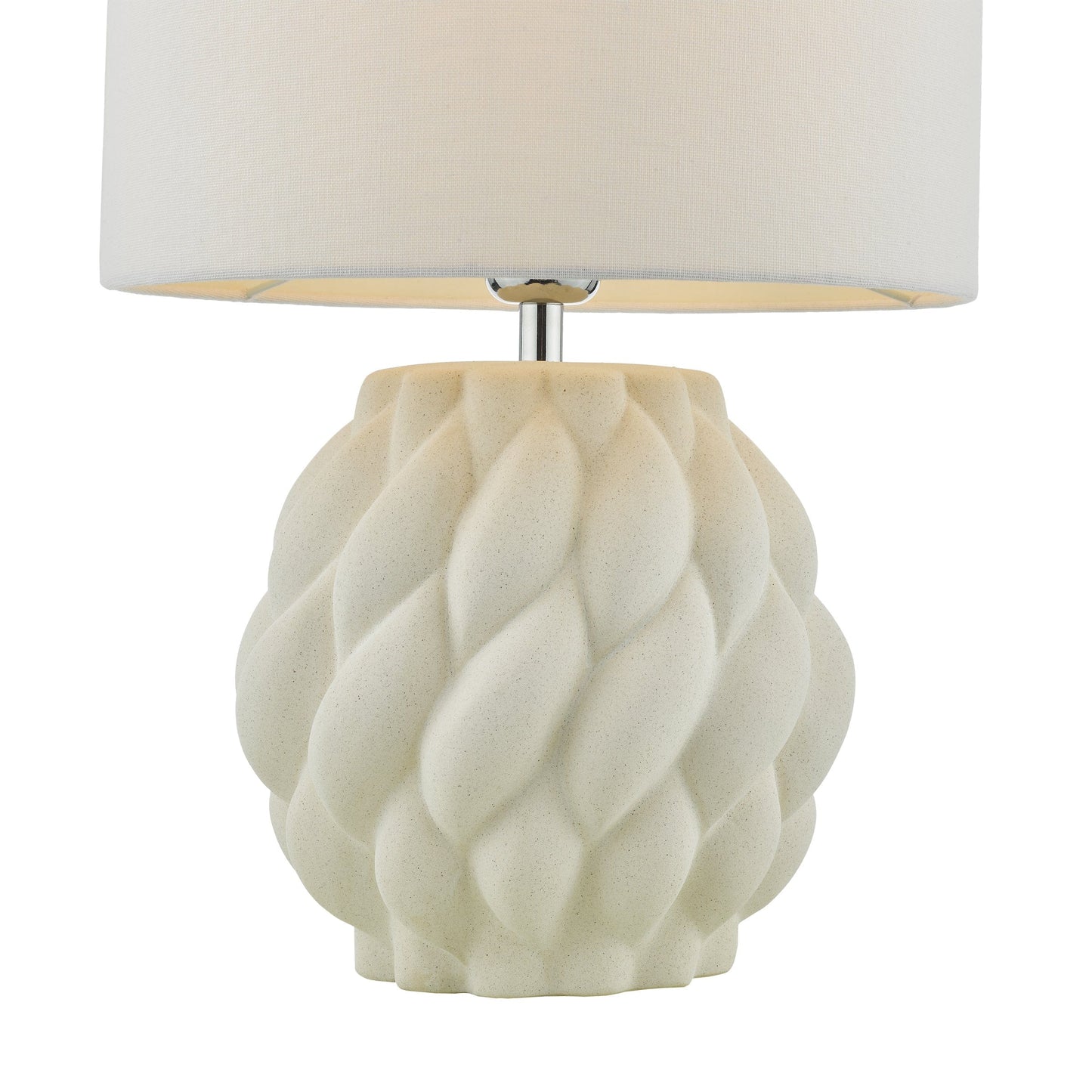 dar lighting Idonia Table Lamp White With Shade IDO422