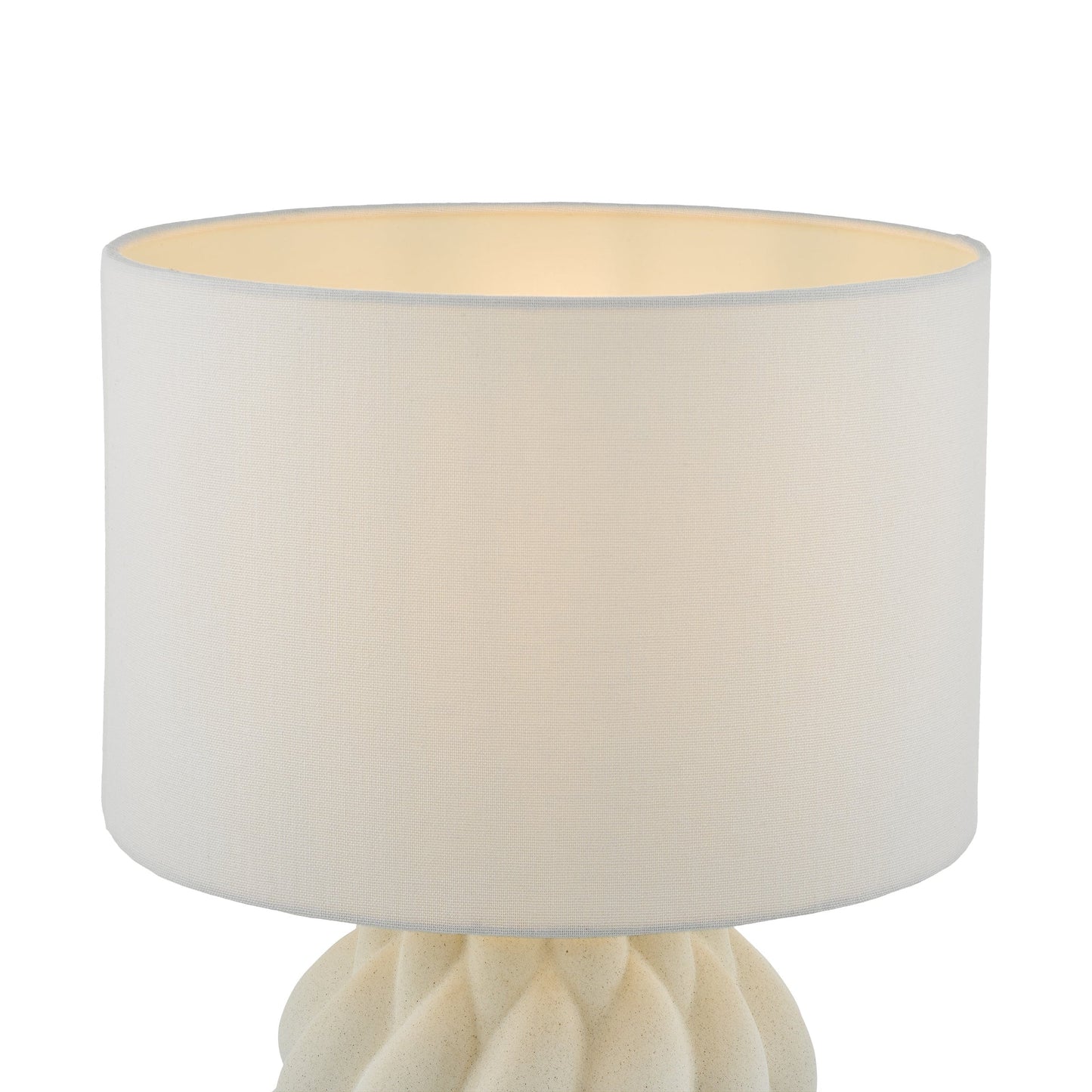 dar lighting Idonia Table Lamp White With Shade IDO422
