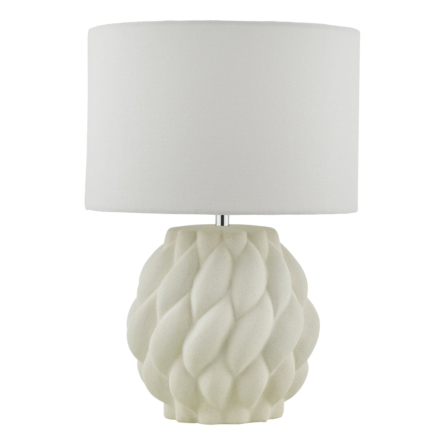 dar lighting Idonia Table Lamp White With Shade IDO422