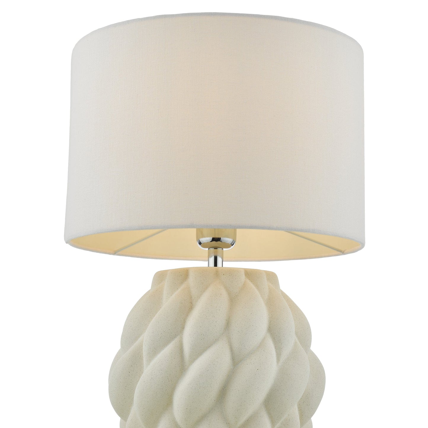 dar lighting Idonia Table Lamp White With Shade IDO422