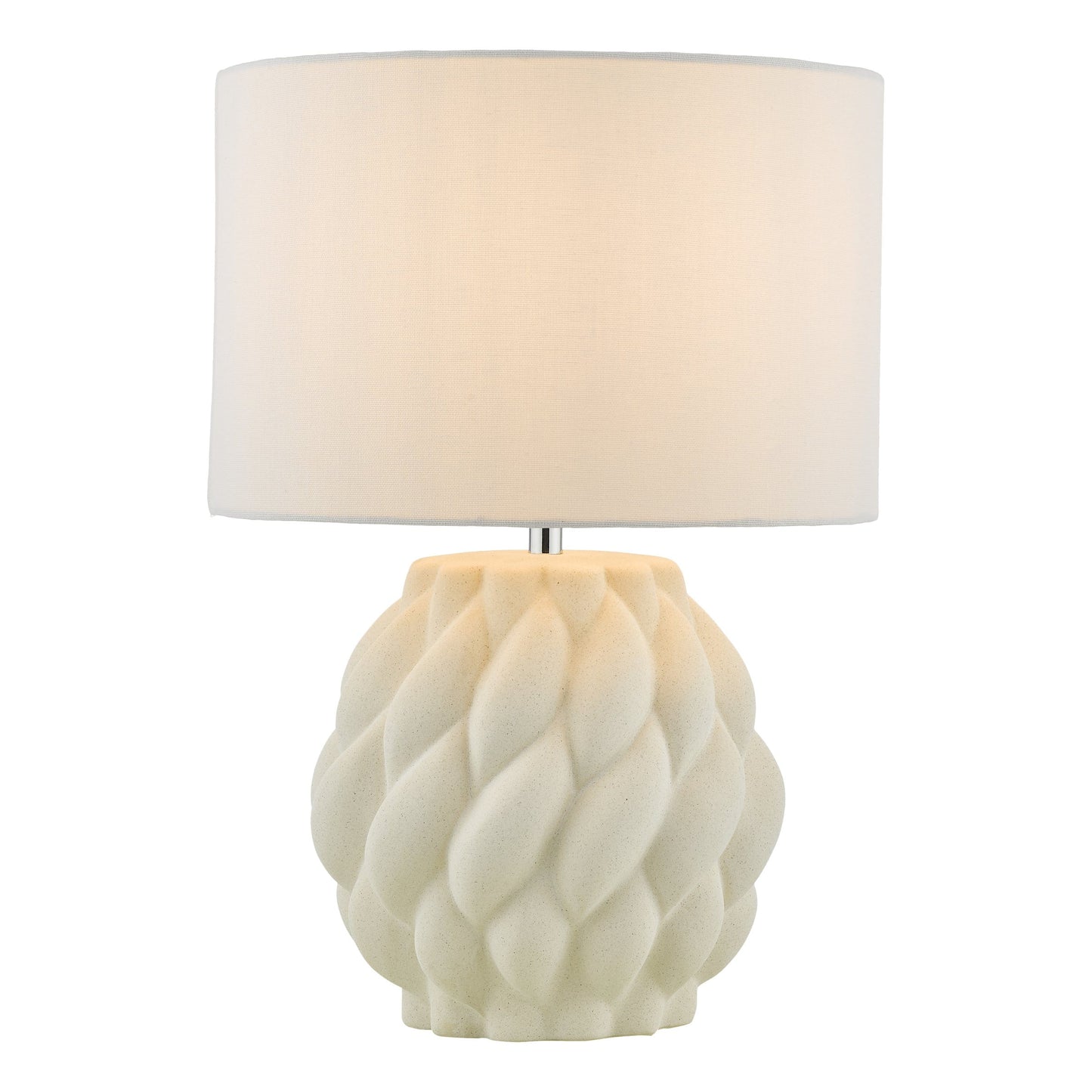 dar lighting Idonia Table Lamp White With Shade IDO422