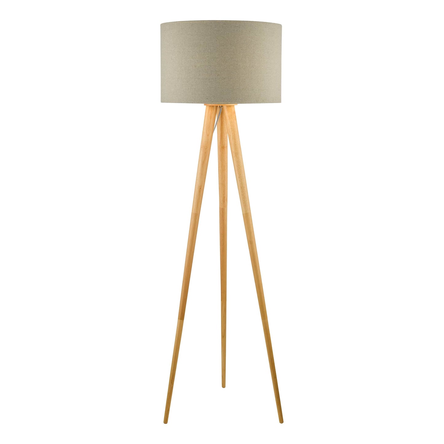 dar lighting Ivor Tripod Floor Lamp Light Oak Base Only IVO4943