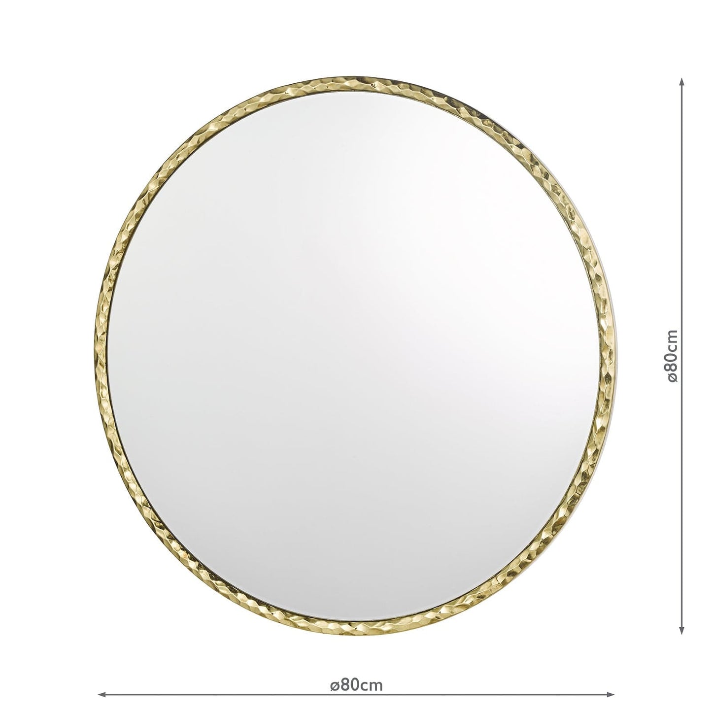 dar lighting Jinelle Square Mirror Textured Gold Frame 80cm 002JIN80