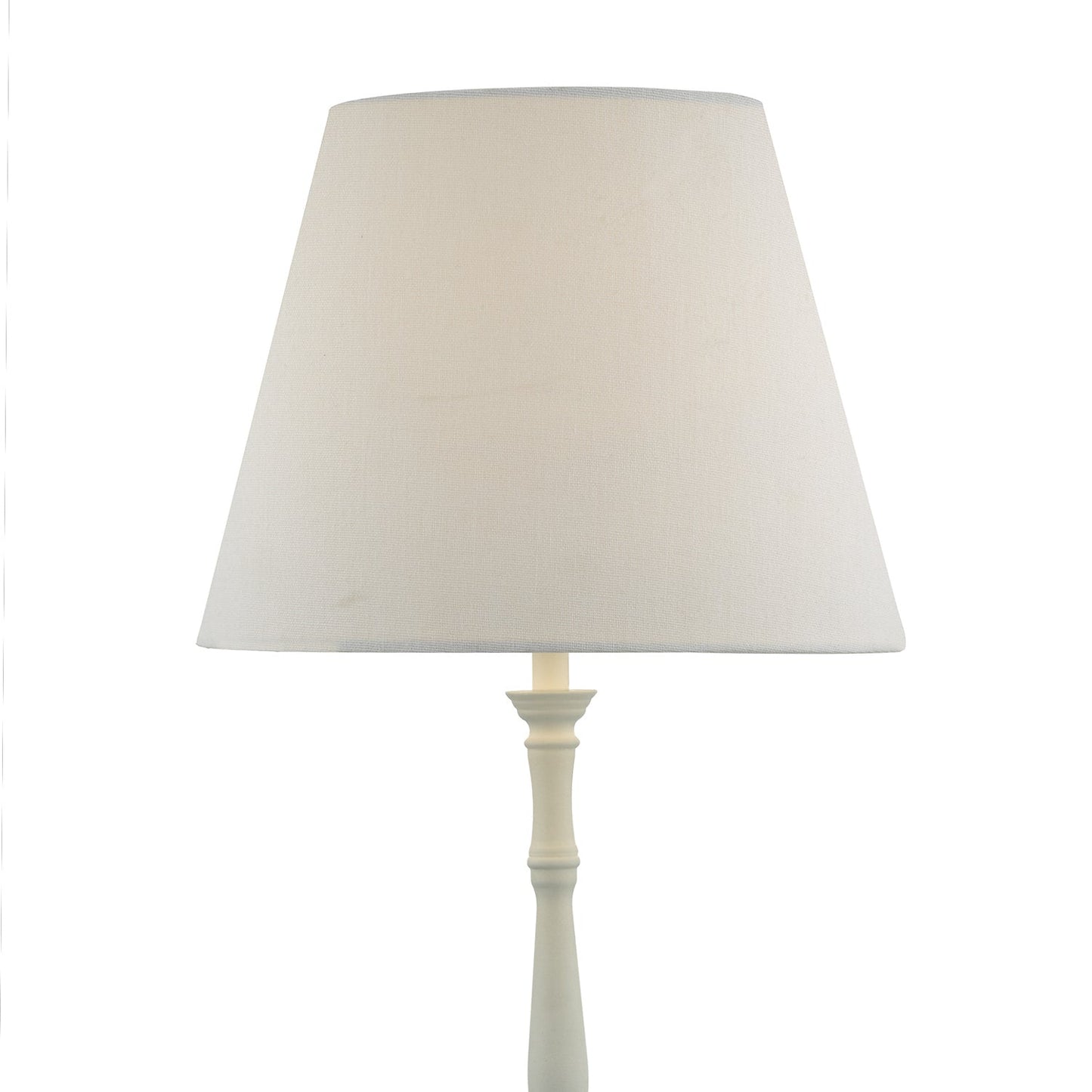dar lighting Joanna Table Lamp White With Shade JOA422